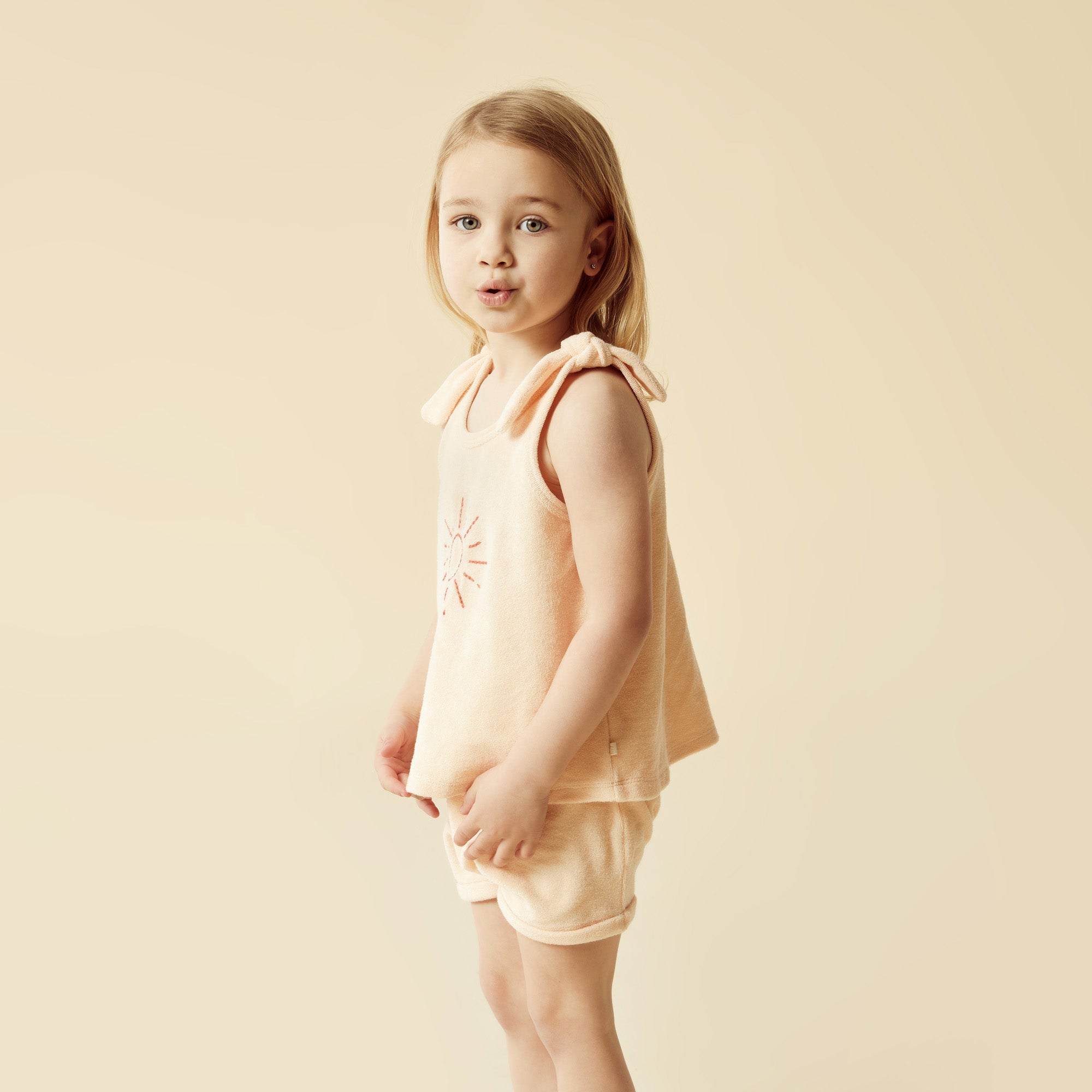 Sunshine Organic Terry Tie Singlet