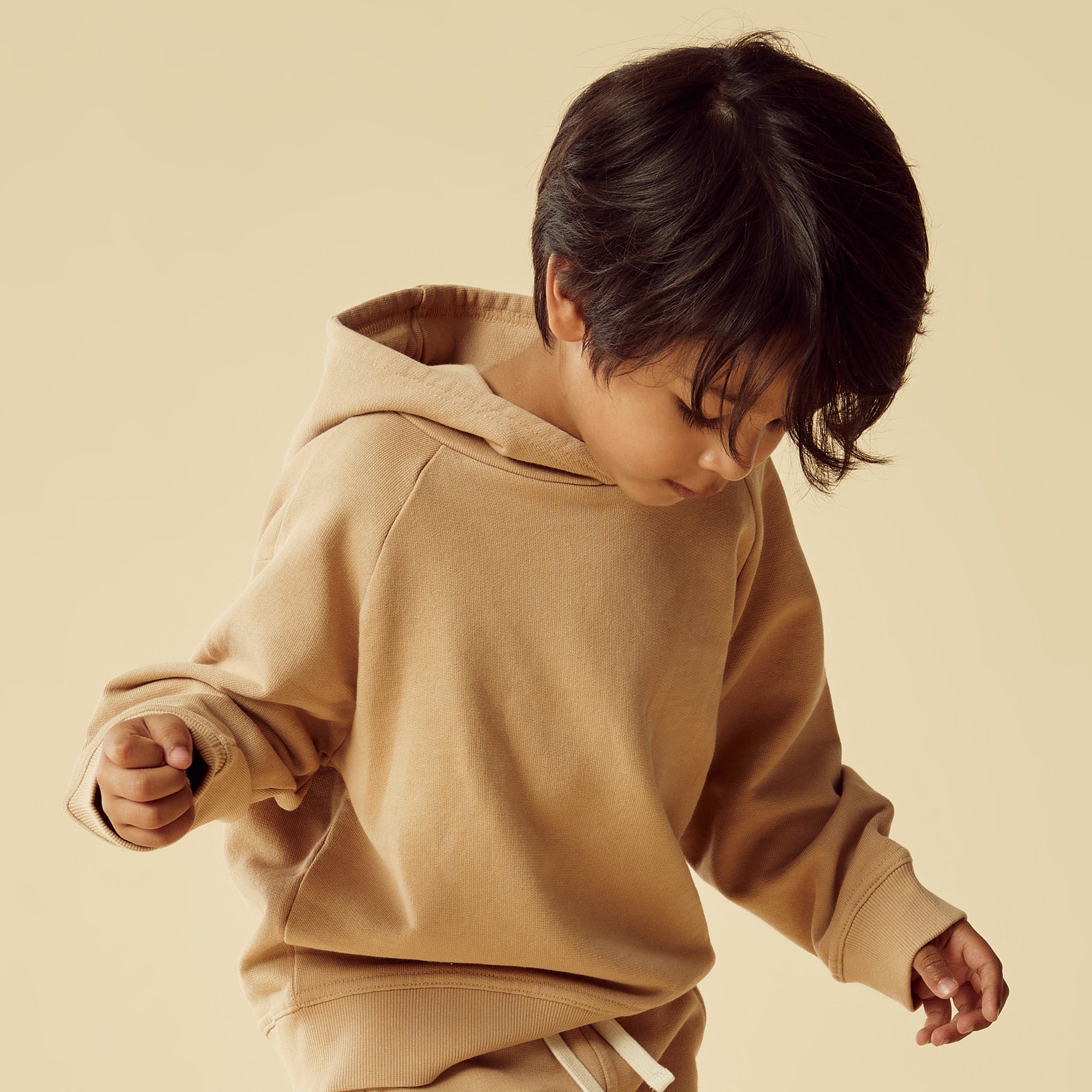Caramel Organic Terry Hooded Sweat