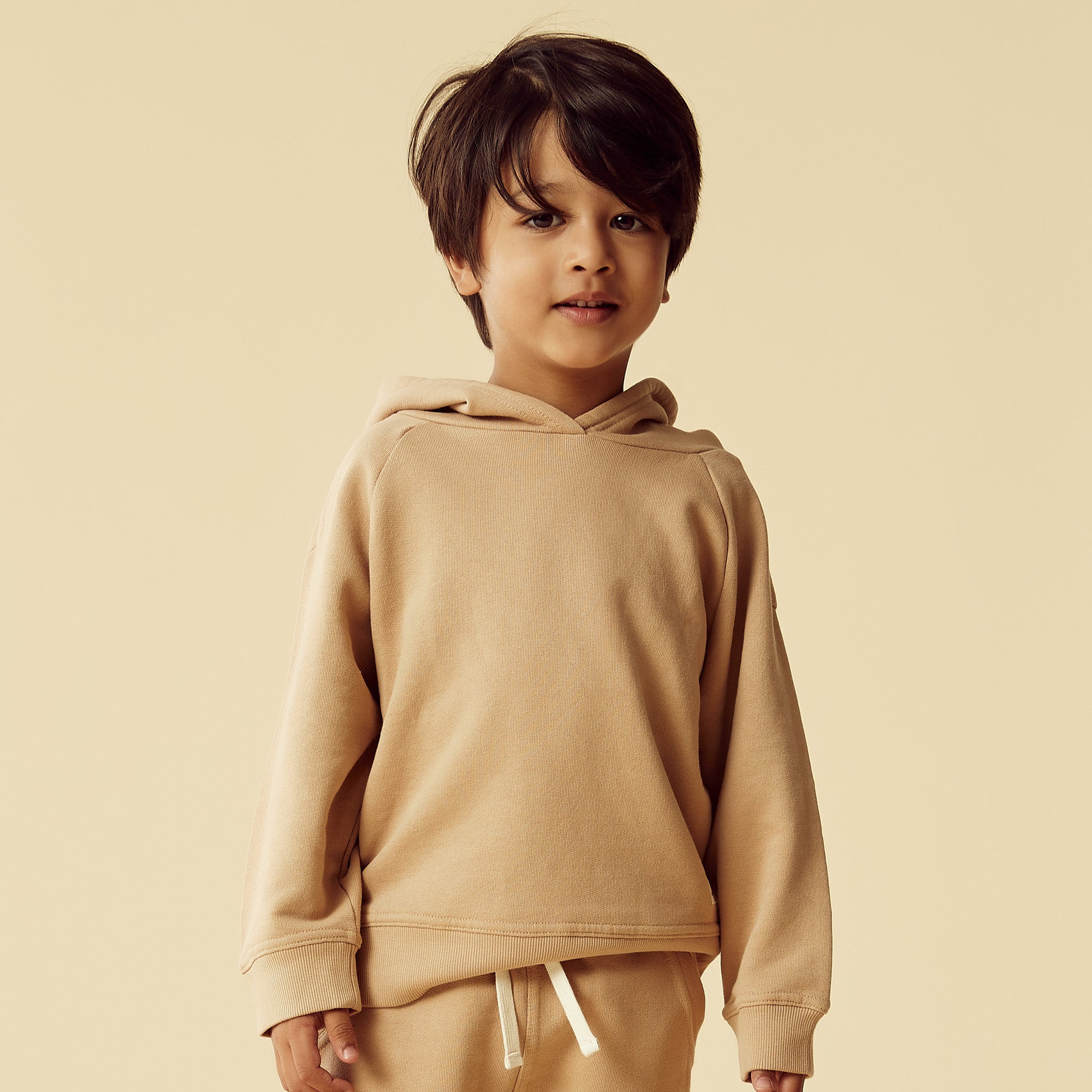 Caramel Organic Terry Hooded Sweat