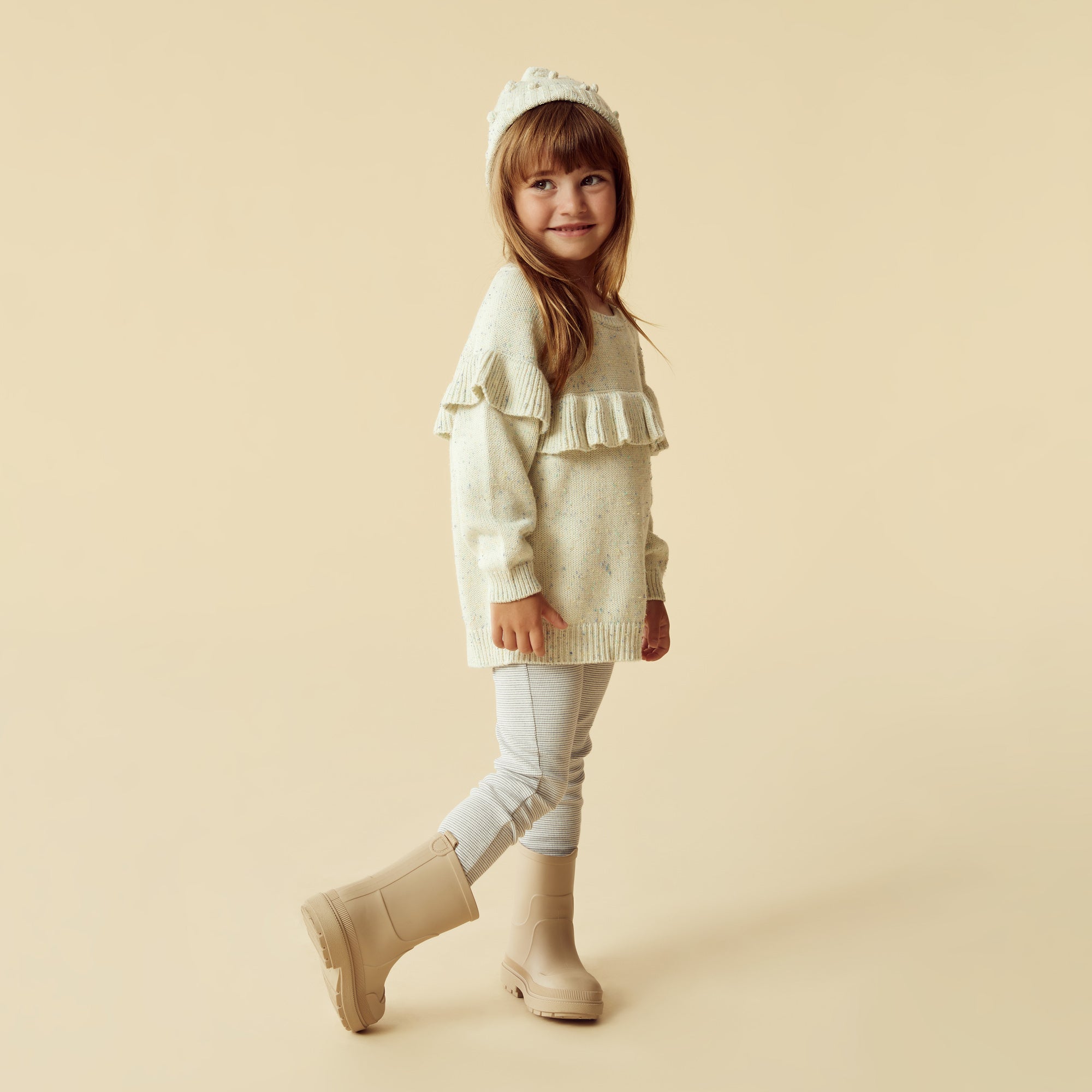 Organic Stripe Rib Legging