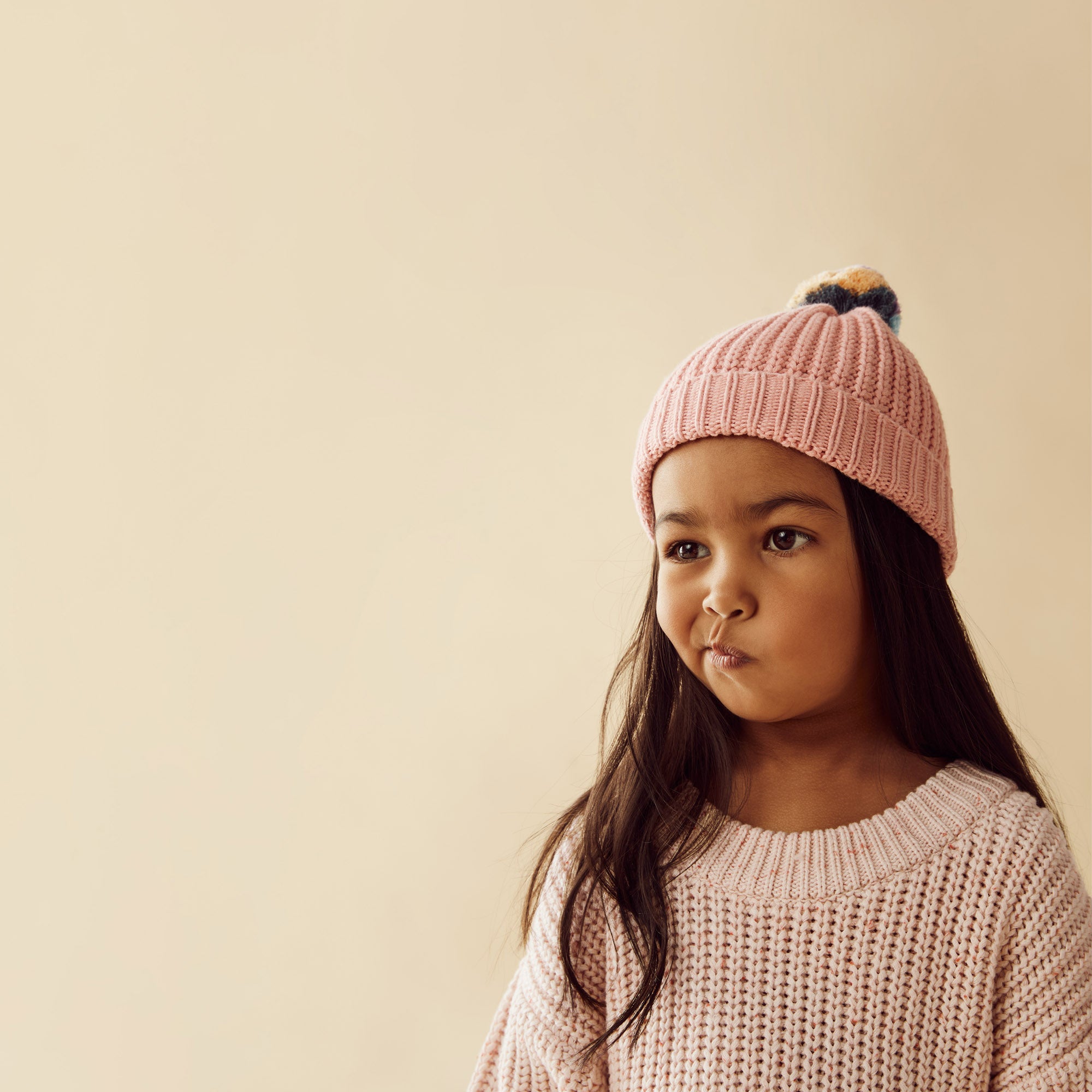 Rainbow Organic Knitted Hat