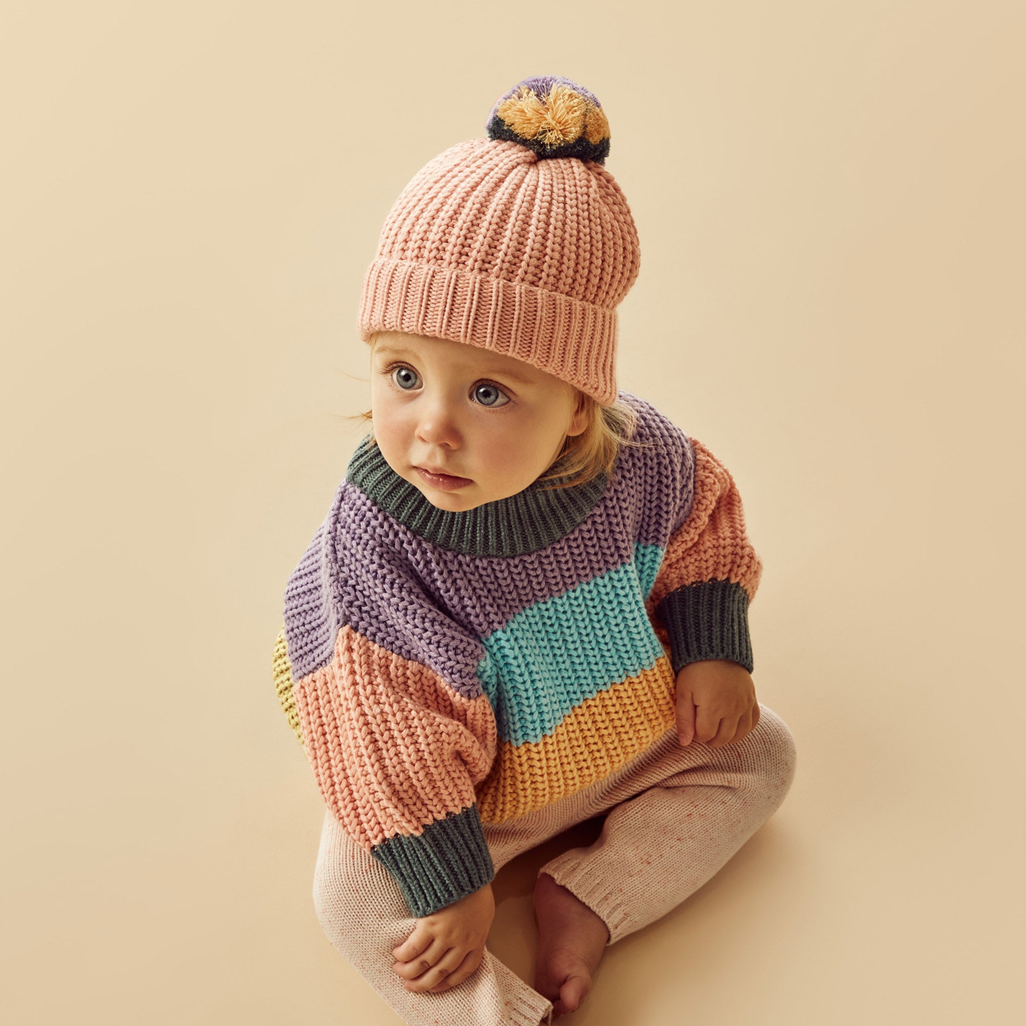 Rainbow Organic Knitted Jumper
