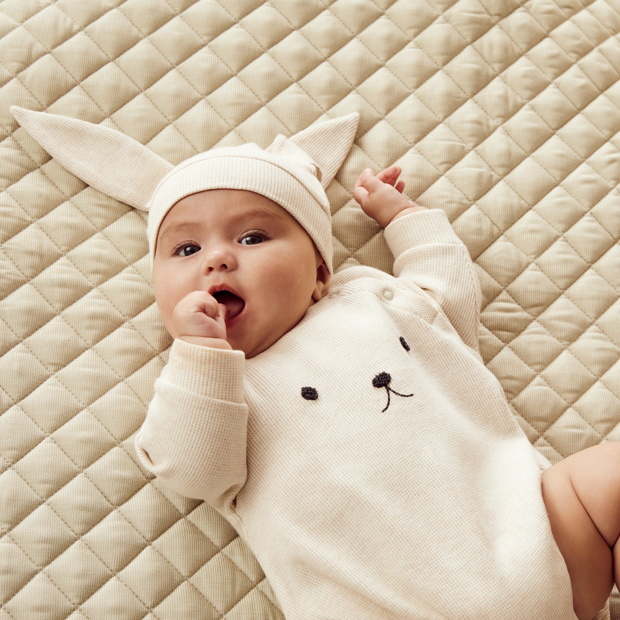 Oatmeal Organic Waffle Bunny Set