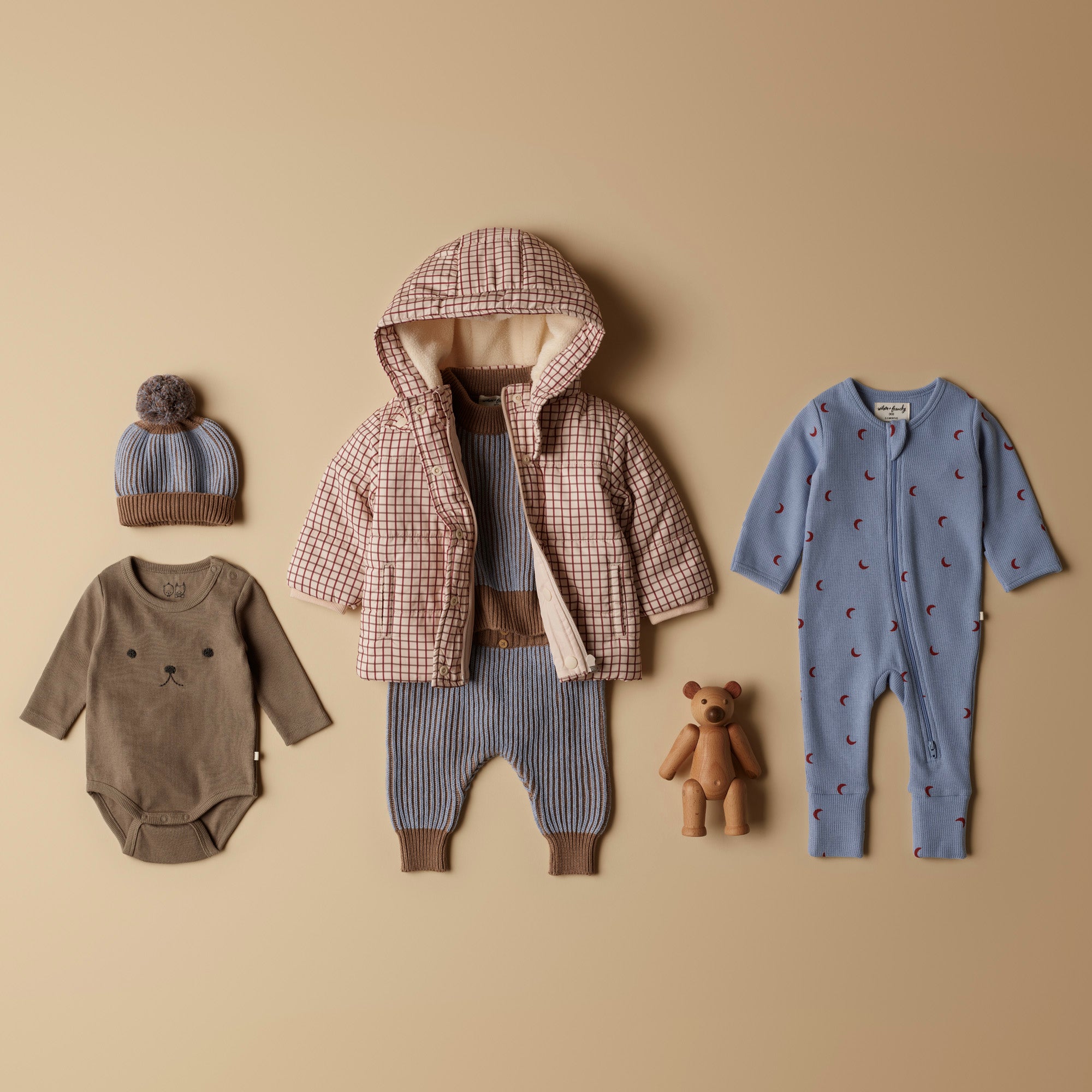 Hey Moon Organic Waffle Zipsuit