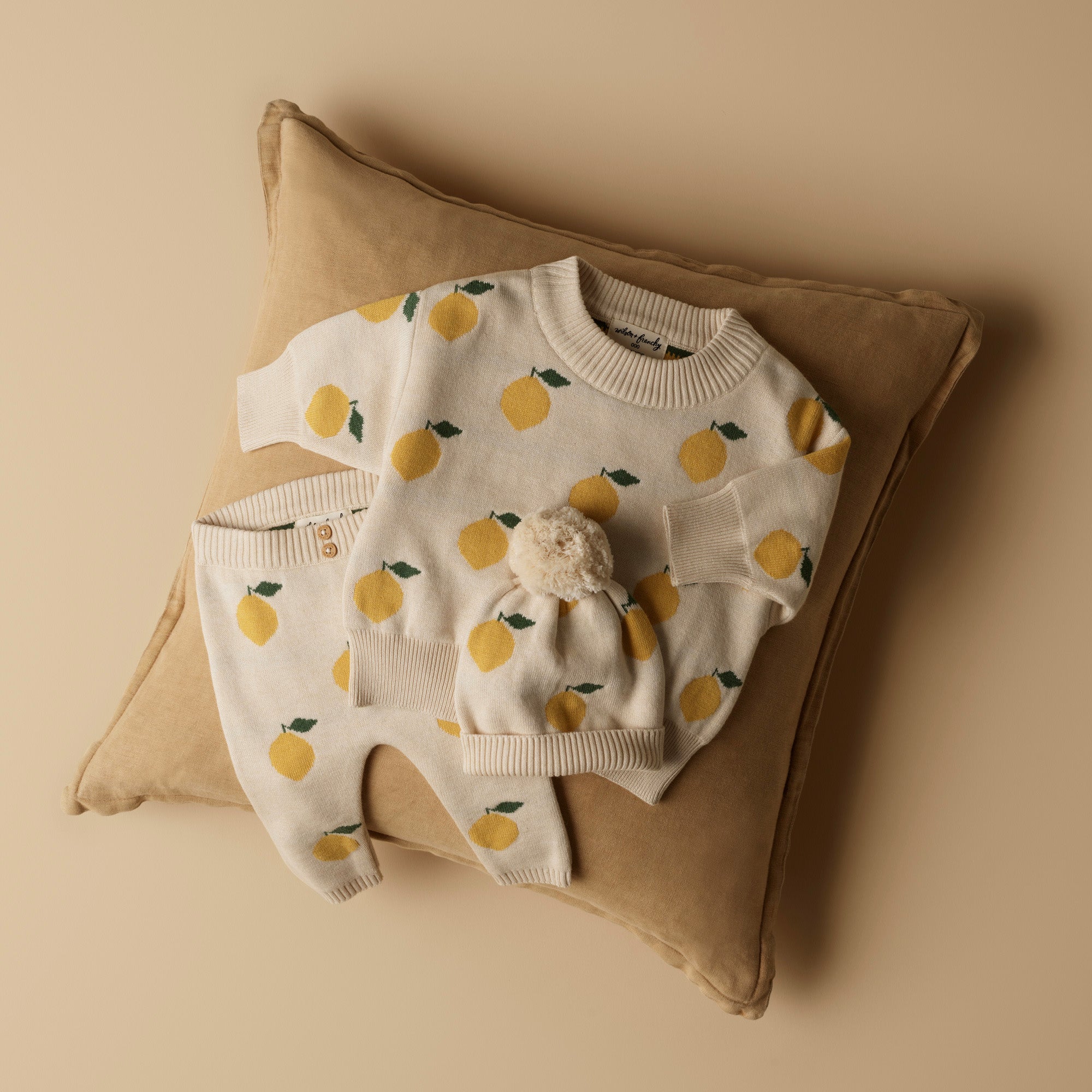 Lemony Organic Knitted Jacquard Legging