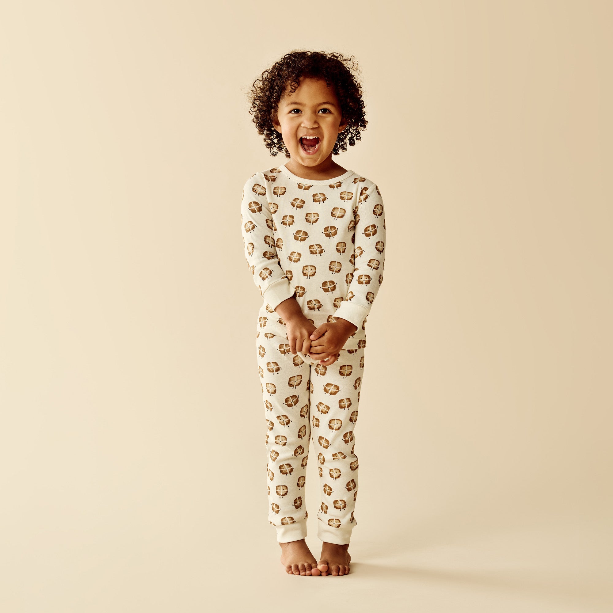 Hot Cross Buns Organic Long Sleeved Pyjamas