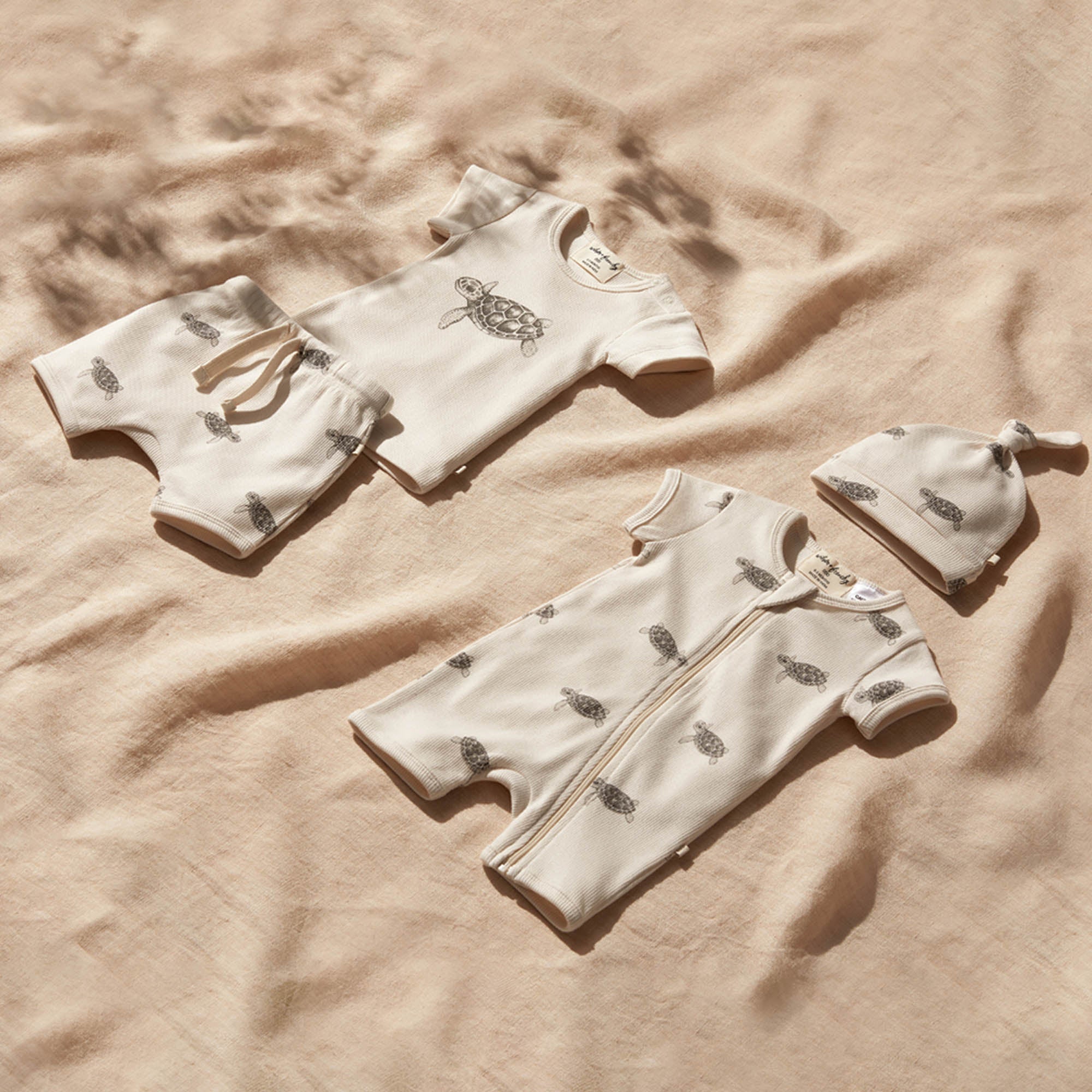 Tiny Turtle Organic Tie Front Short