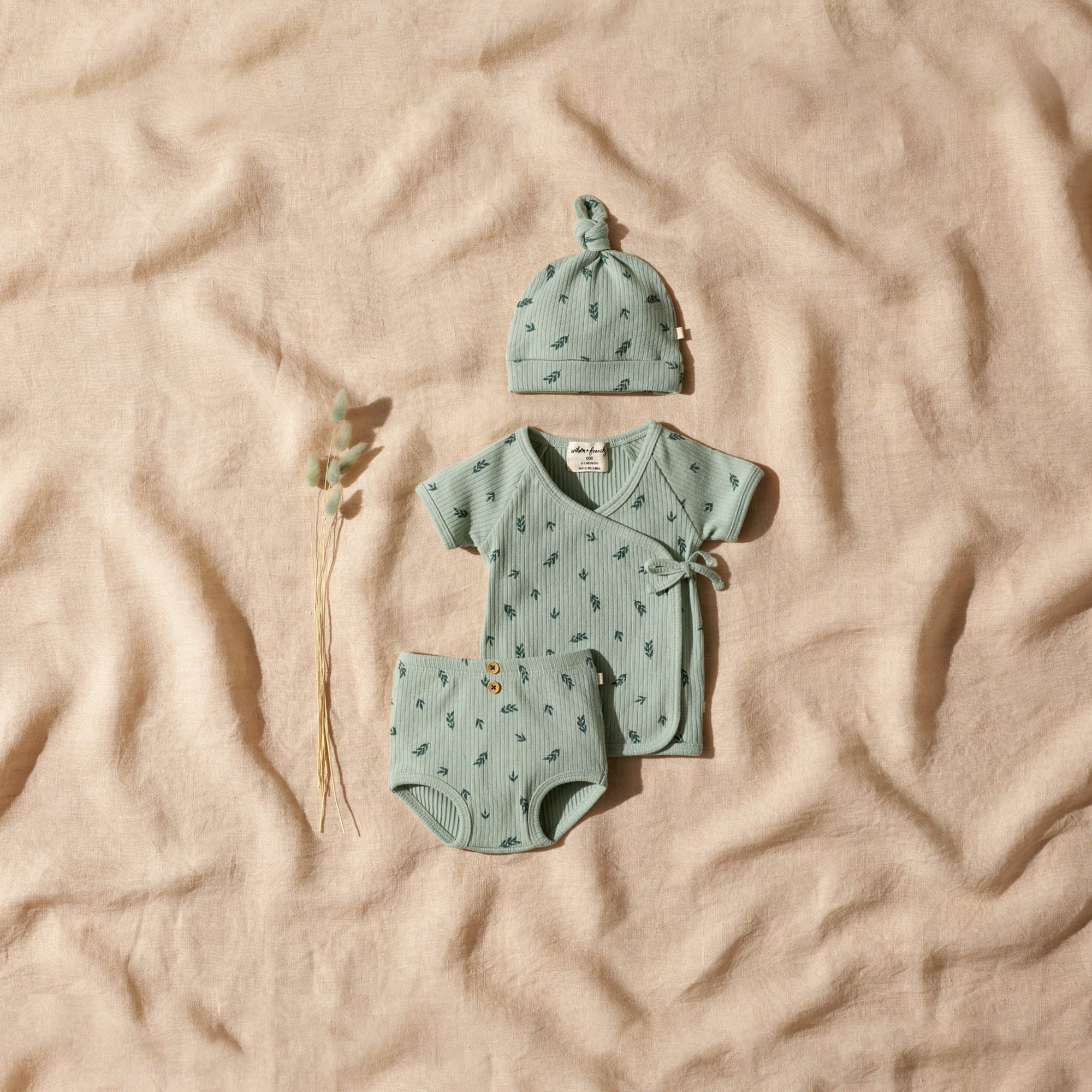 Falling Leaf Organic Rib Nappy Pant