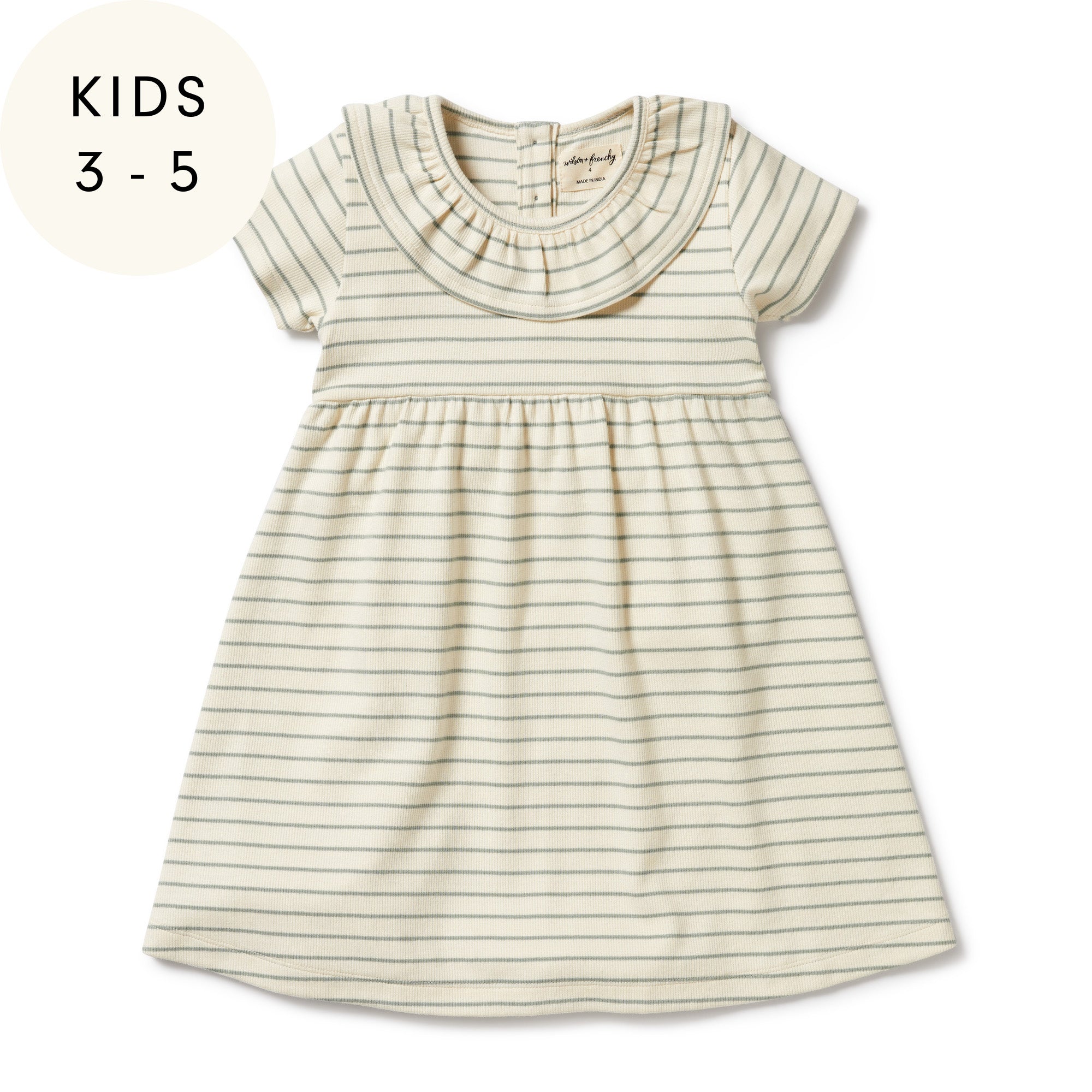 Petit Sage Organic Ruffle Dress