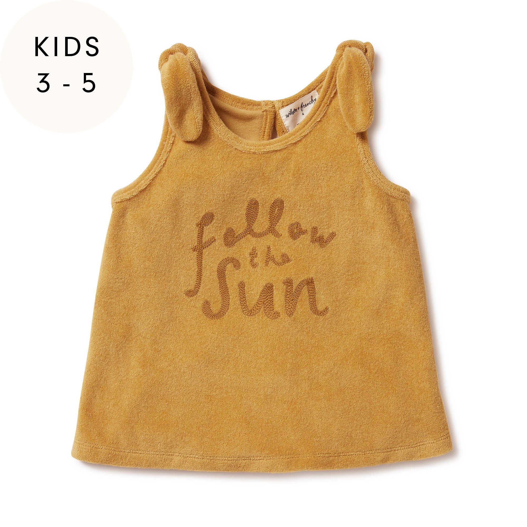 Follow the Sun Organic Terry Tie Singlet