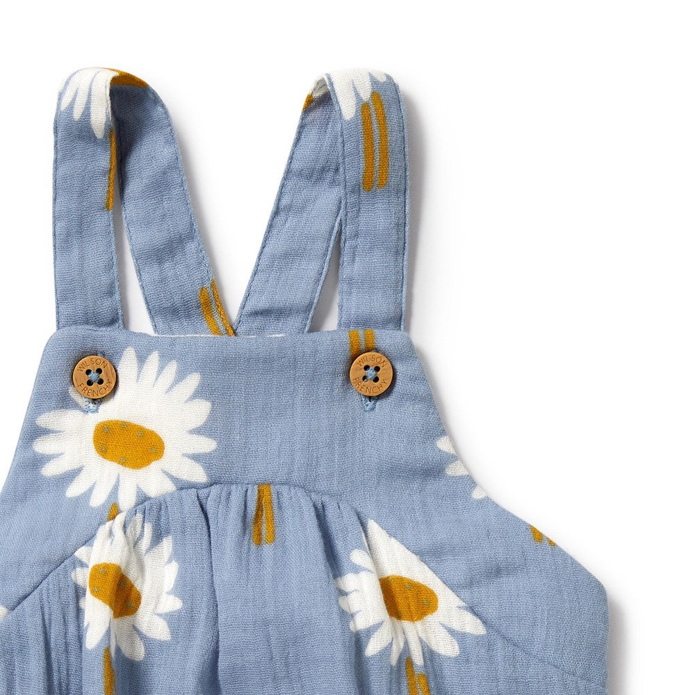 Daisy Floral Organic Crinkle Bodysuit
