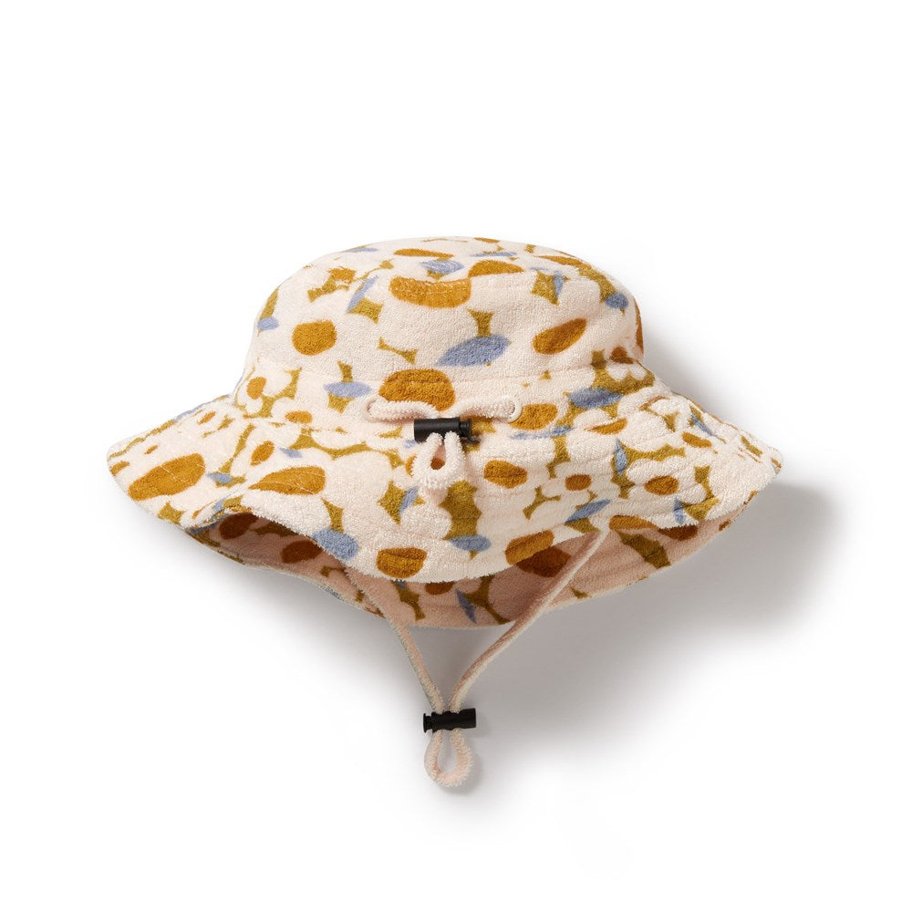Flower Burst Organic Terry Sun Hat