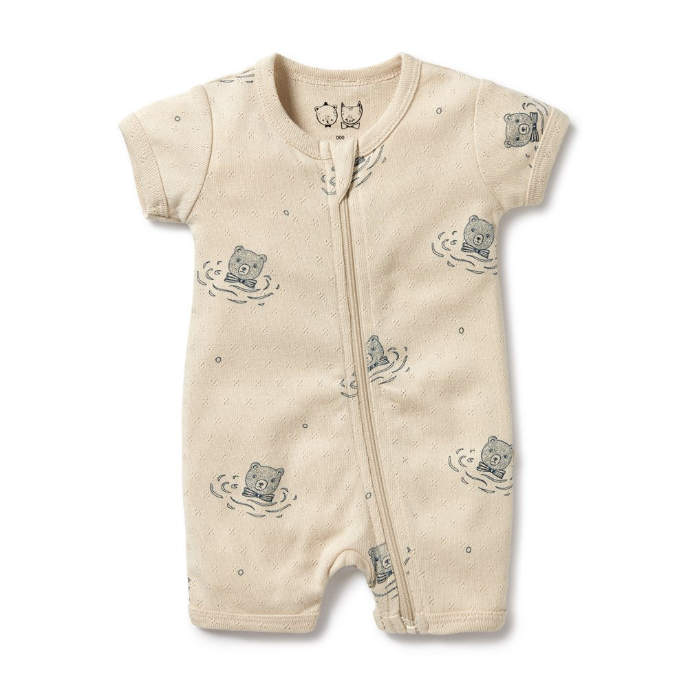 Little Meadow Organic Boyleg Zipsuit