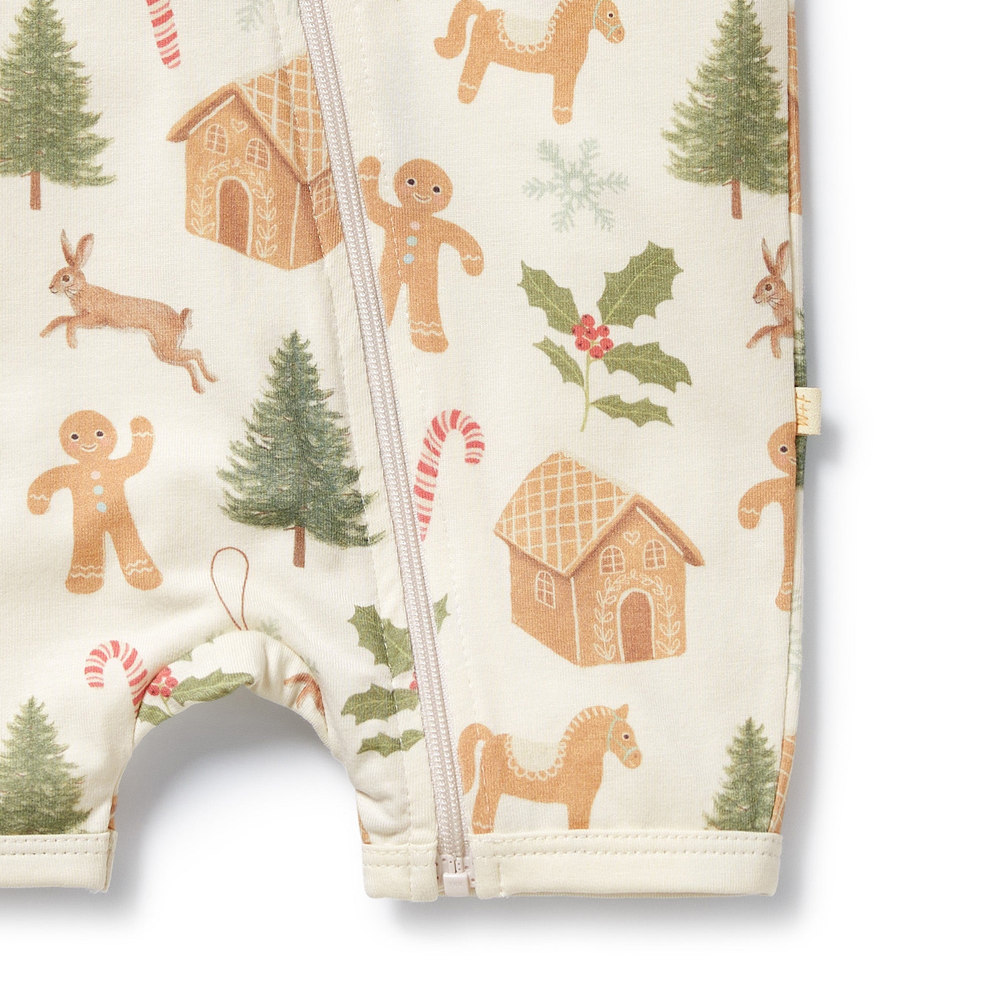 Holly Jolly Magic Organic Boyleg Zipsuit