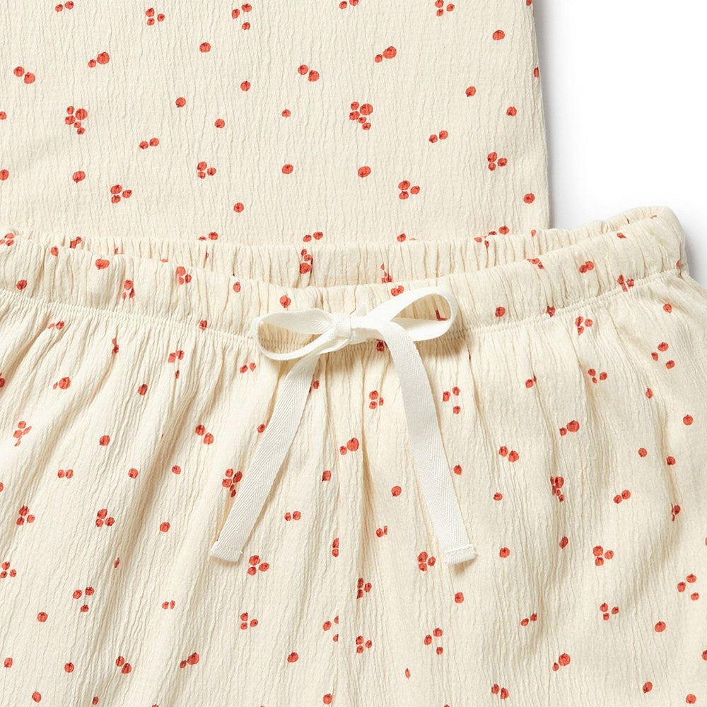 Jolly Holly Organic Crinkle Women's Pyjamas