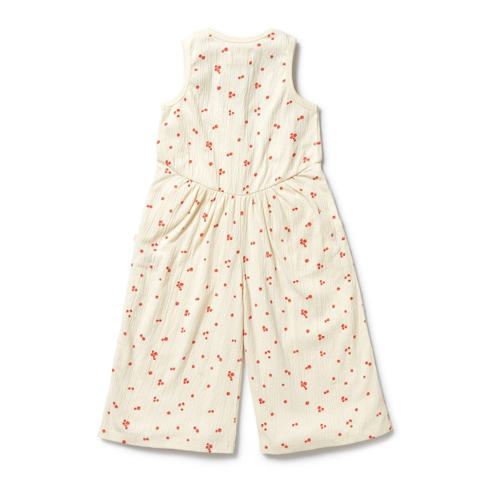 Jolly Holly Organic Crinkle Jumpsuit
