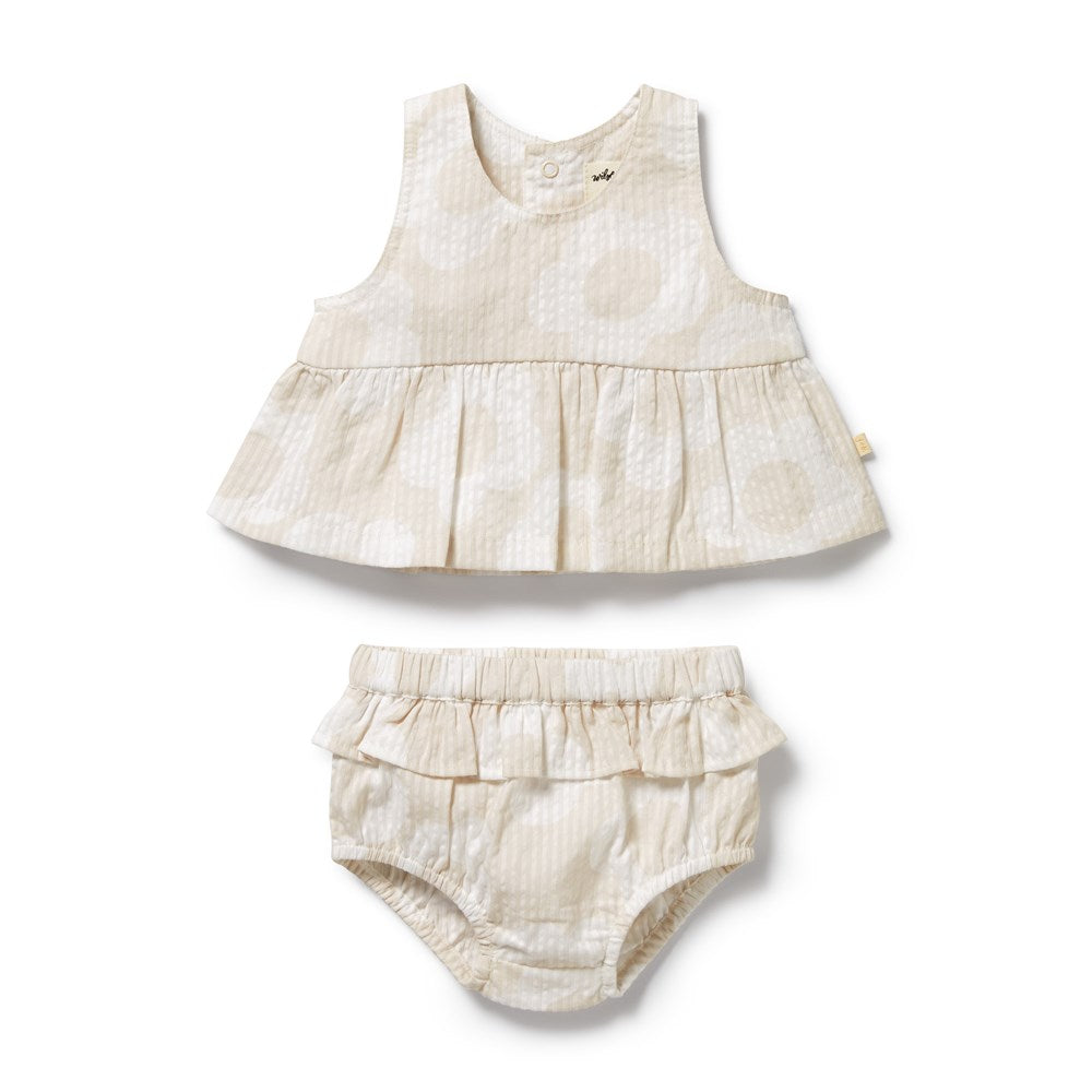 Daisy Bloom Organic Ruffle Set