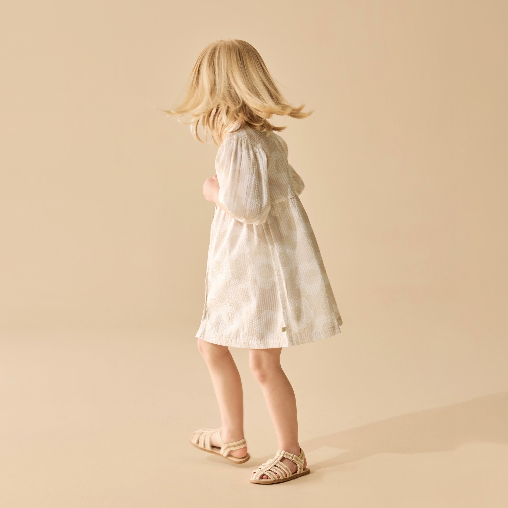 Daisy Bloom Organic Button Dress
