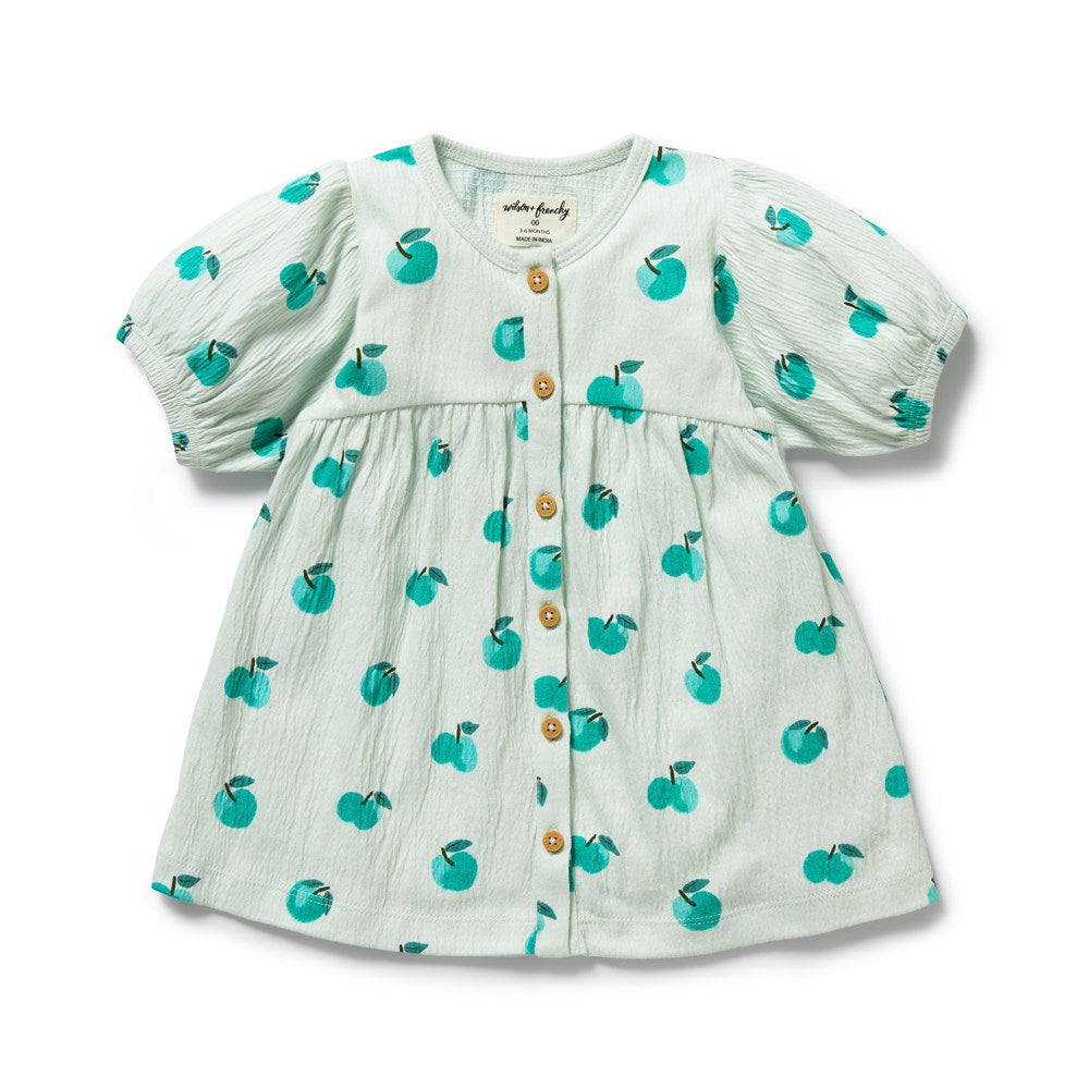 Apple Papple Organic Button Dress