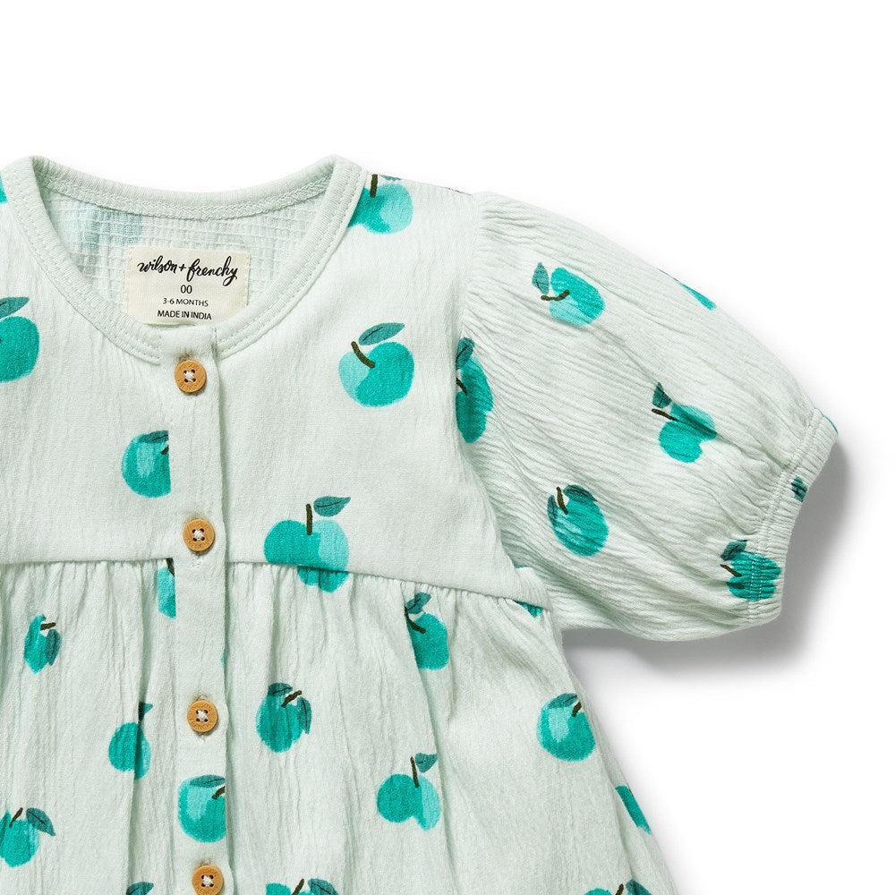 Apple Papple Organic Button Dress
