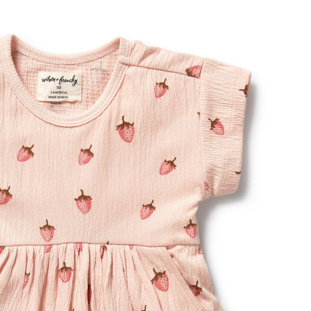 Strawberry Kisses Organic Dress