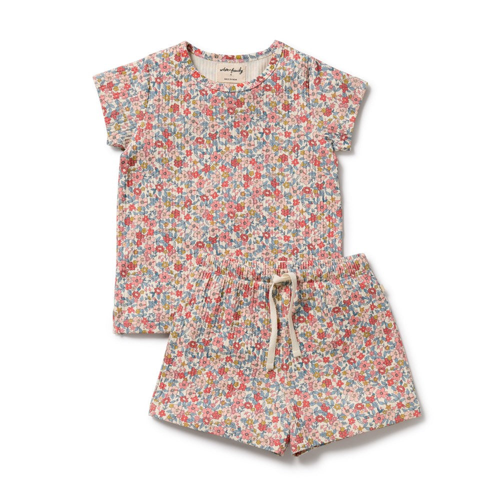 Summer Bloom Organic Short Sleeved Pyjamas