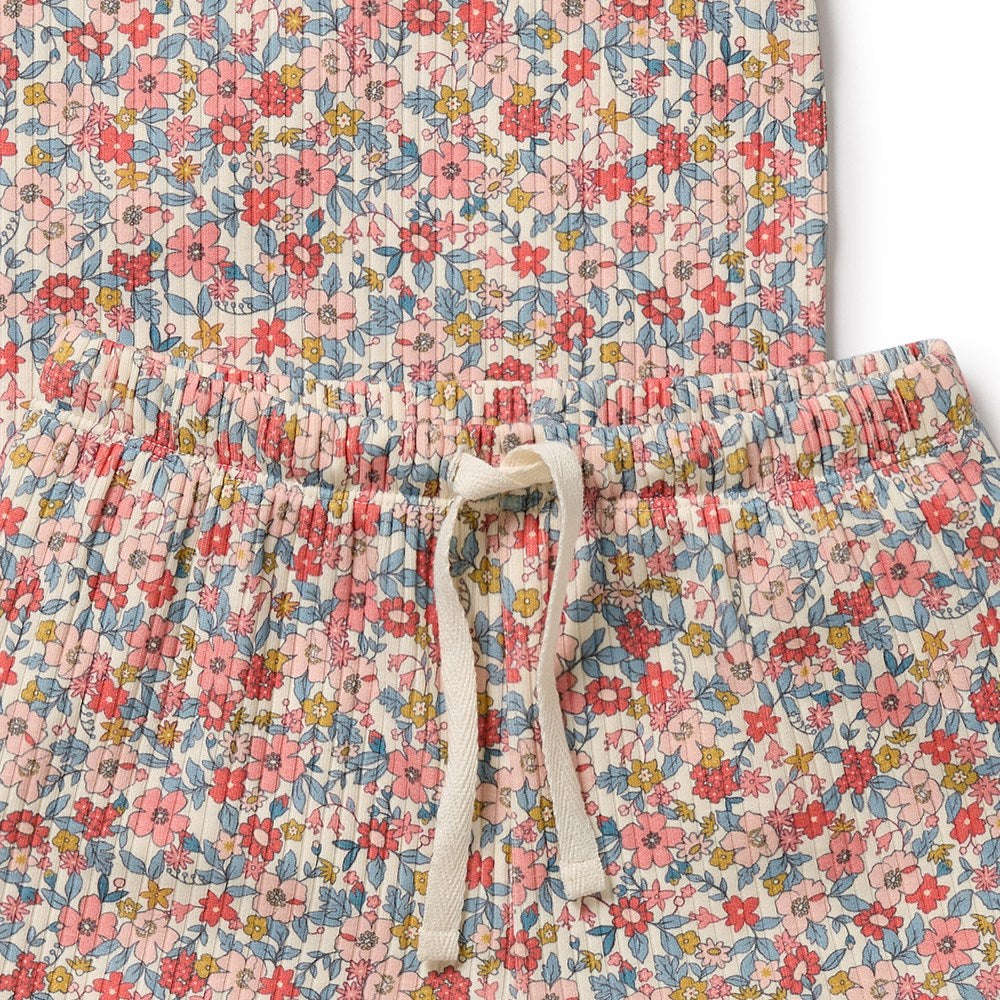 Summer Bloom Organic Short Sleeved Pyjamas