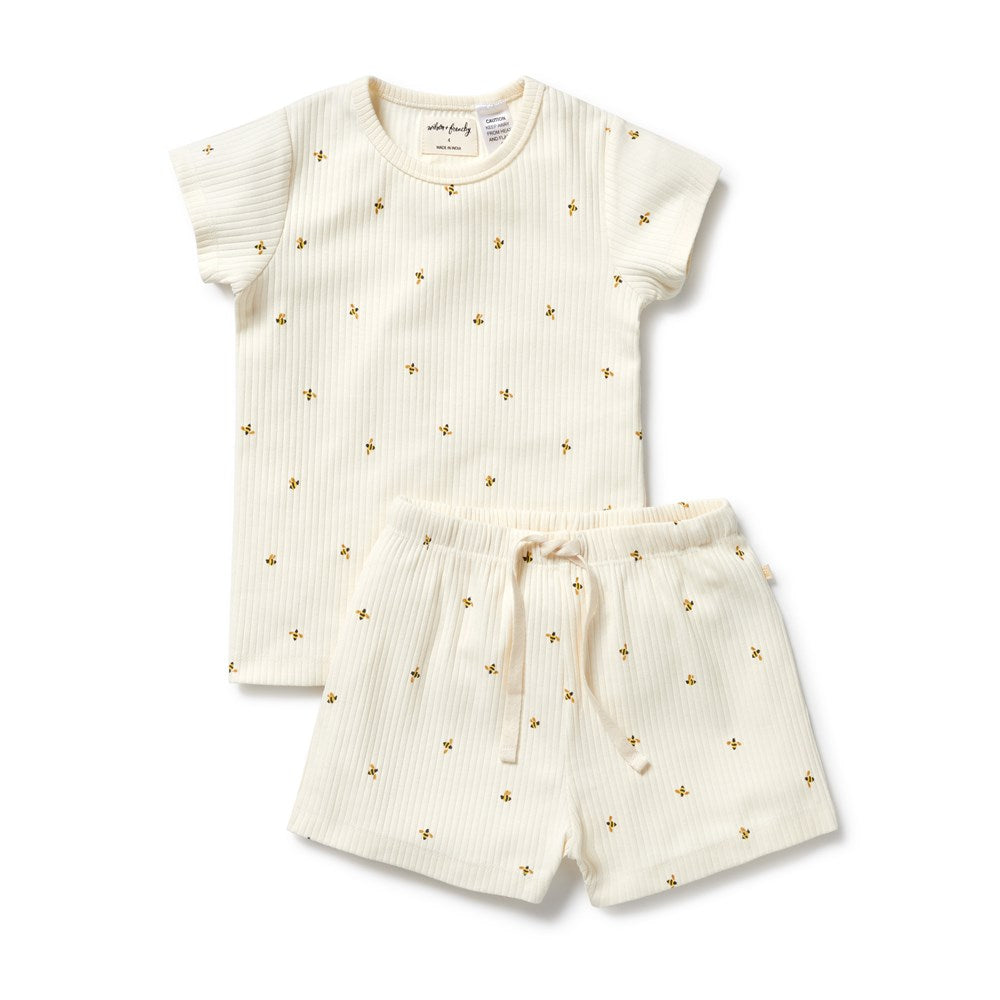 Bee Mine Organic Short Sleeved Pyjamas