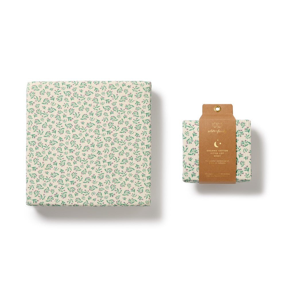 Periwinkle Organic Cot Sheet