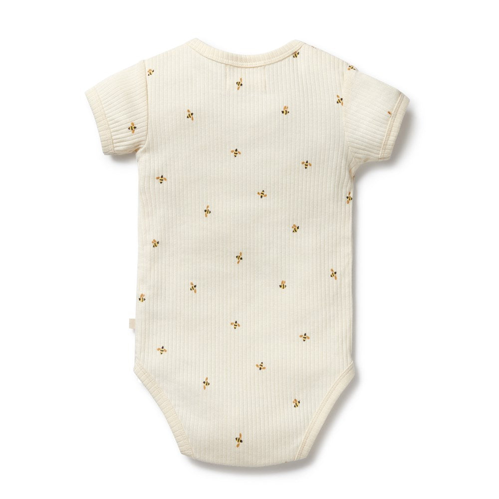 Bee Mine Organic Henley Bodysuit