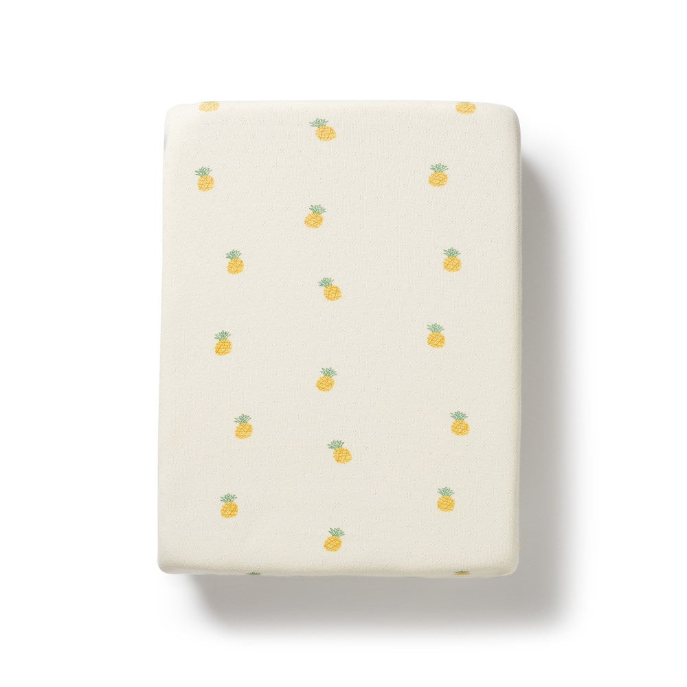 Piney Pals Organic Pointelle Bassinet Sheet