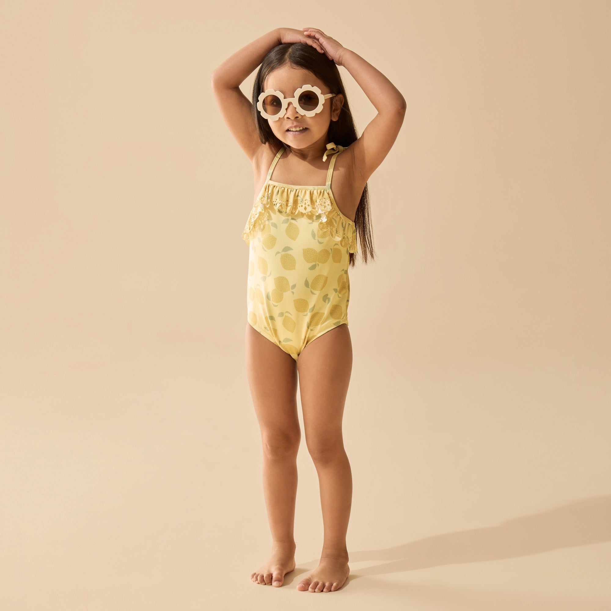 Lemon Drop Cutwork Swimsuit