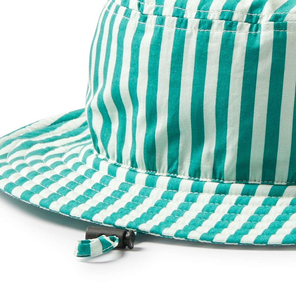Green Bean Stripe Sun Hat
