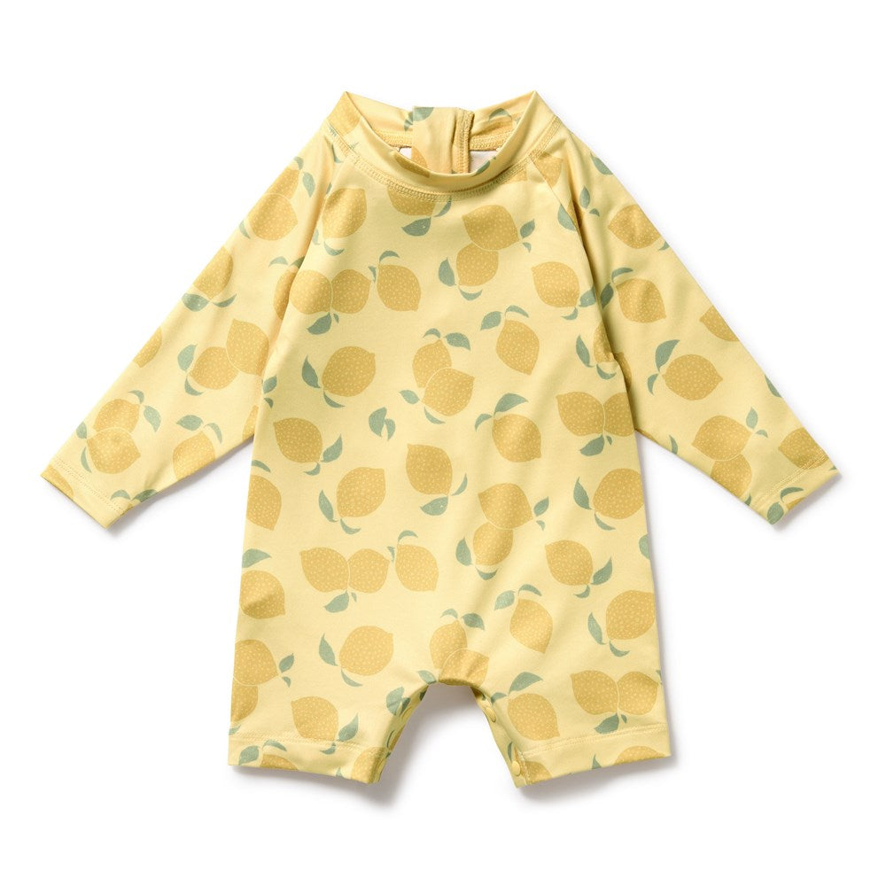 Lemon Drop One Piece Boyleg Swimsuit