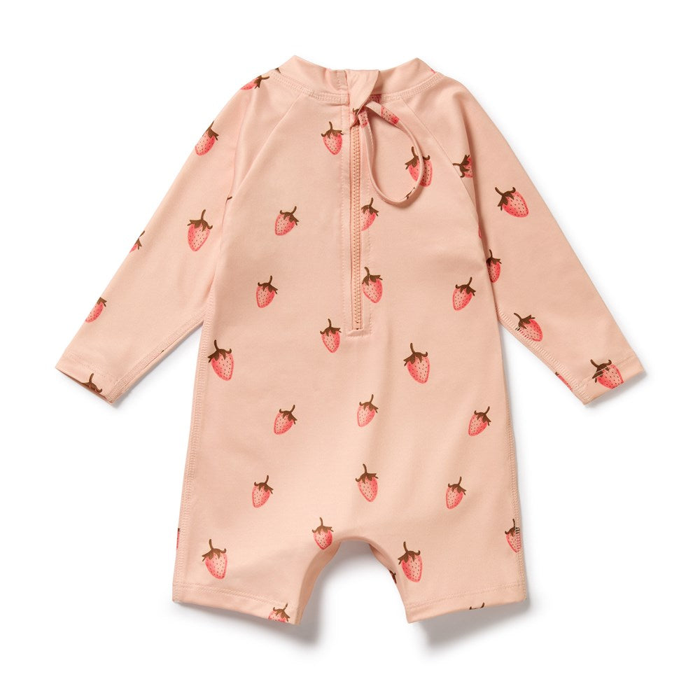 Strawberry Kisses One Piece Boyleg Swimsuit