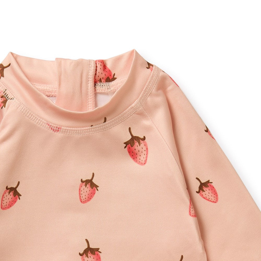 Strawberry Kisses One Piece Boyleg Swimsuit