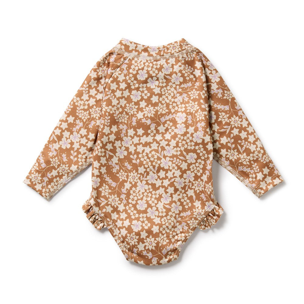 Hazel Floral Long Sleeved Swimsuit
