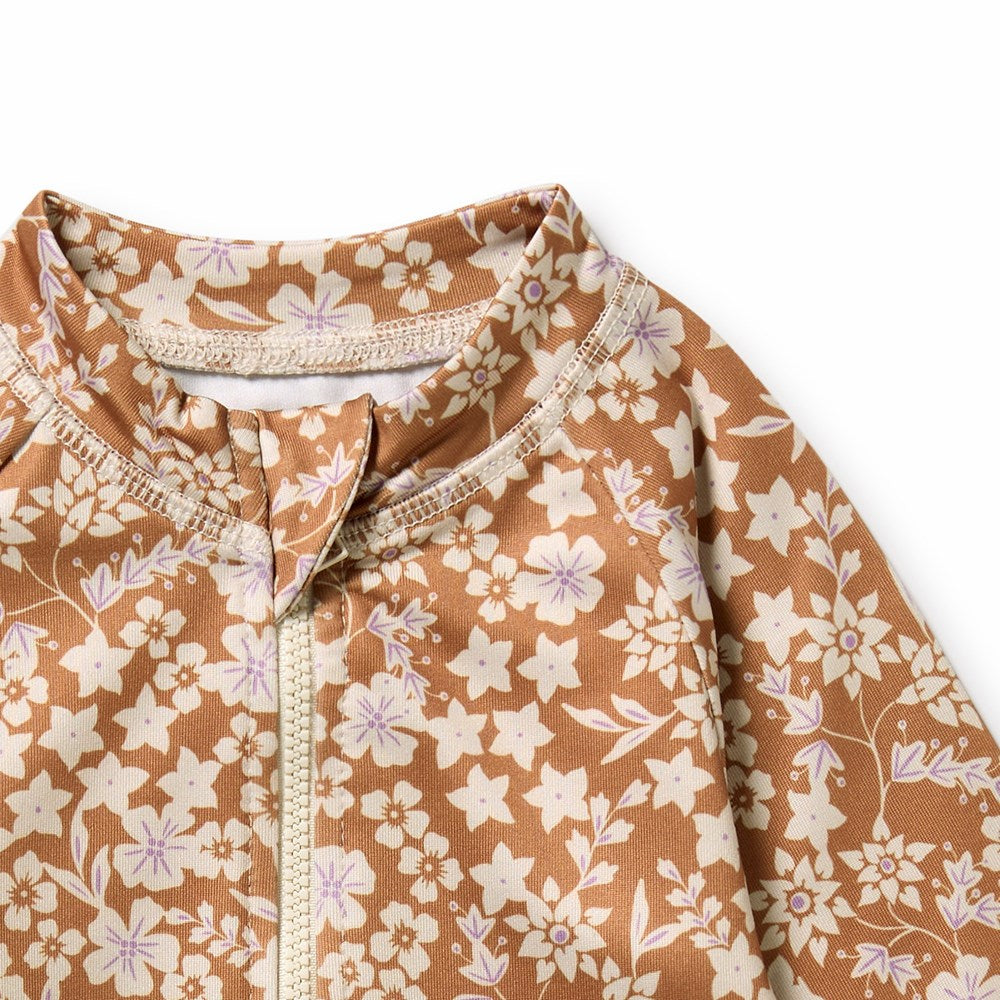 Hazel Floral Long Sleeved Swimsuit