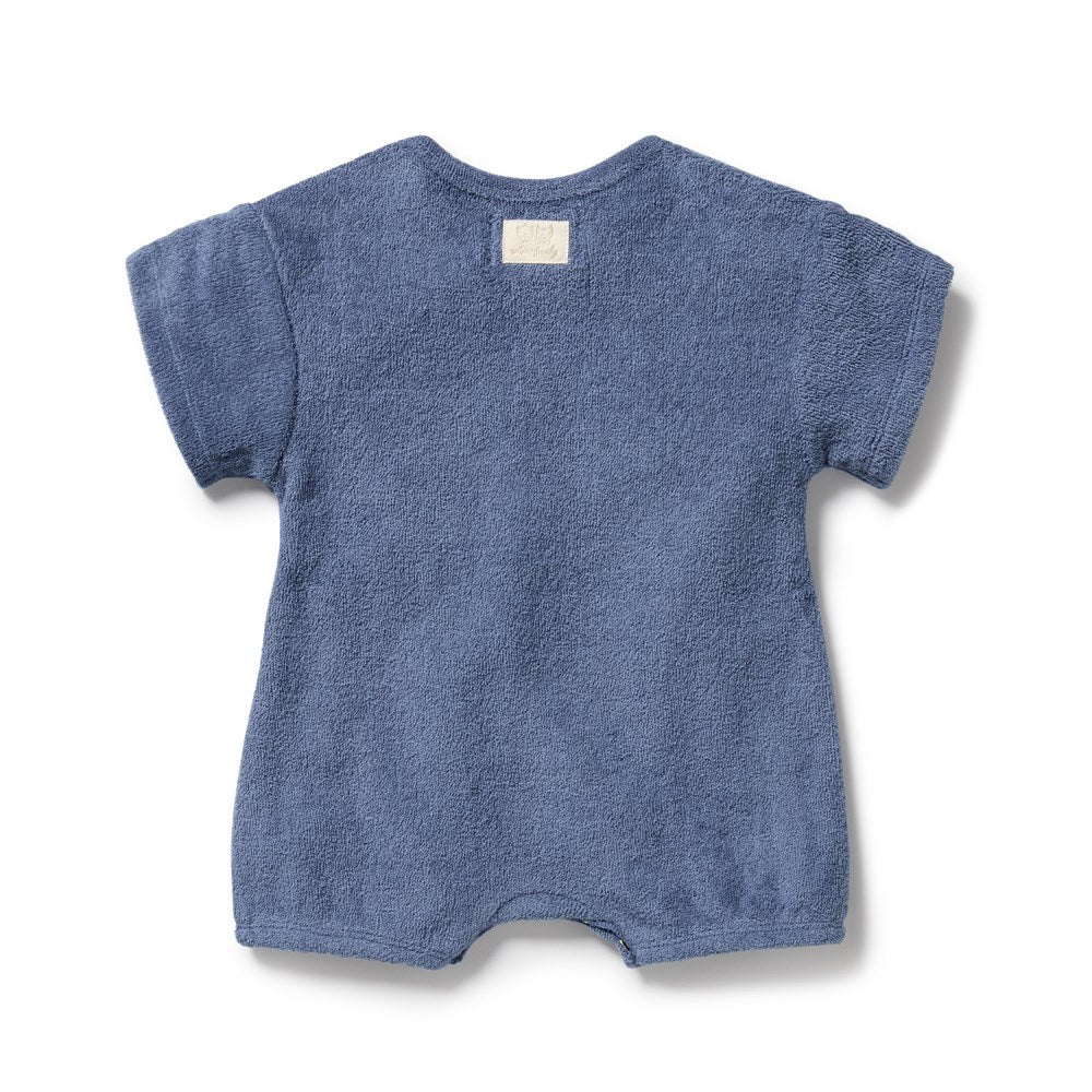 Deep Blue Organic Terry Growsuit
