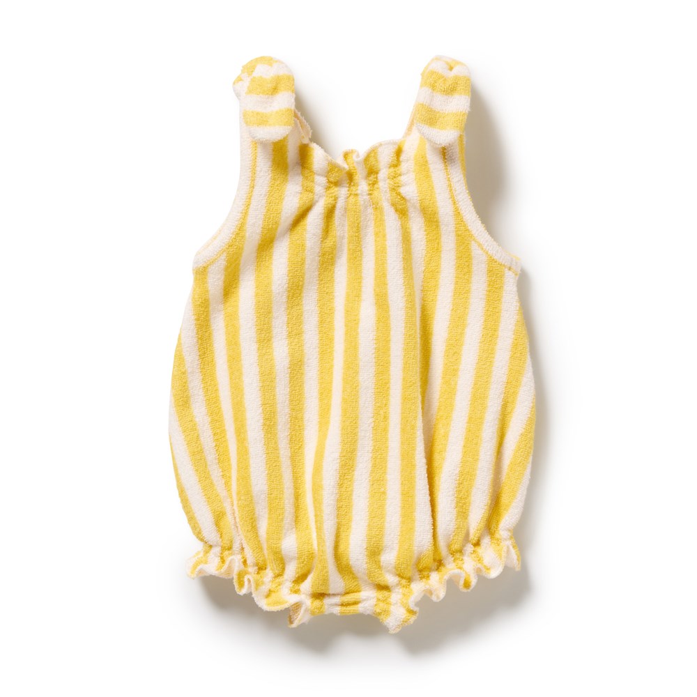 Honey Wave Organic Terry Tie Playsuit