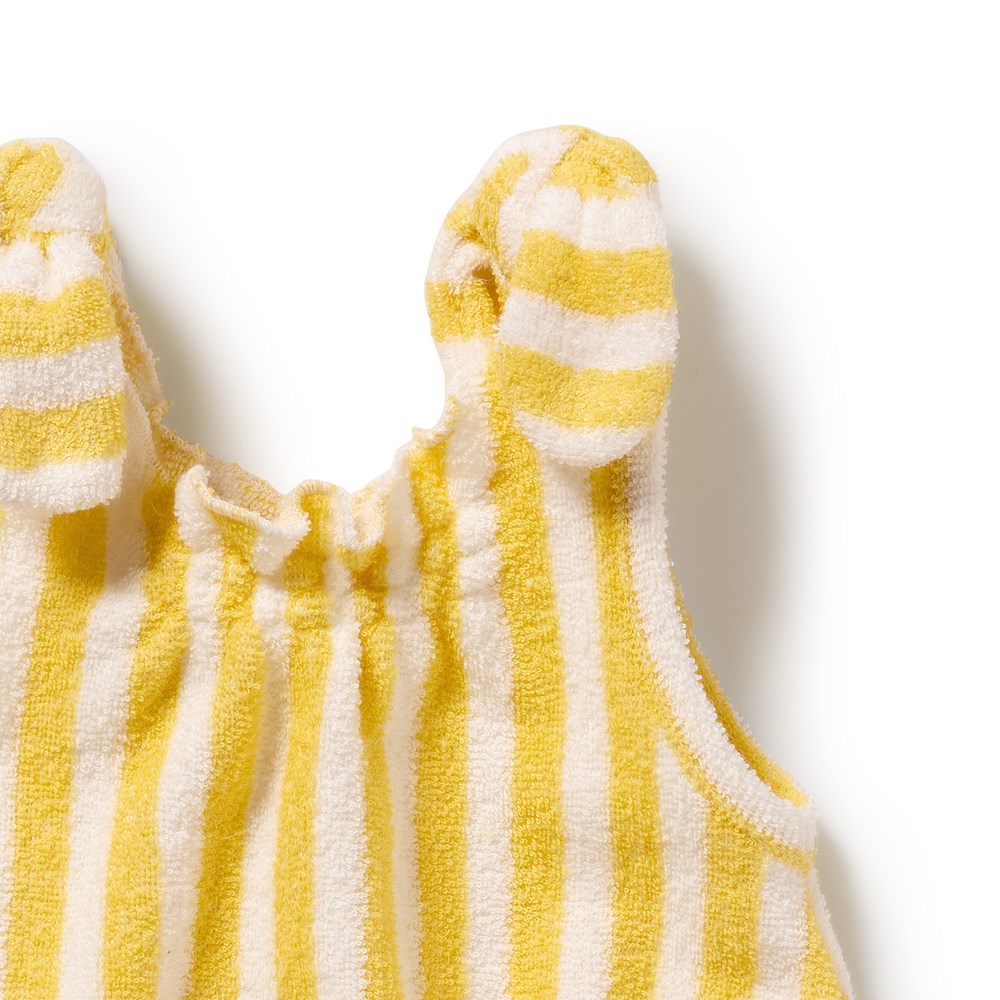 Honey Wave Organic Terry Tie Playsuit