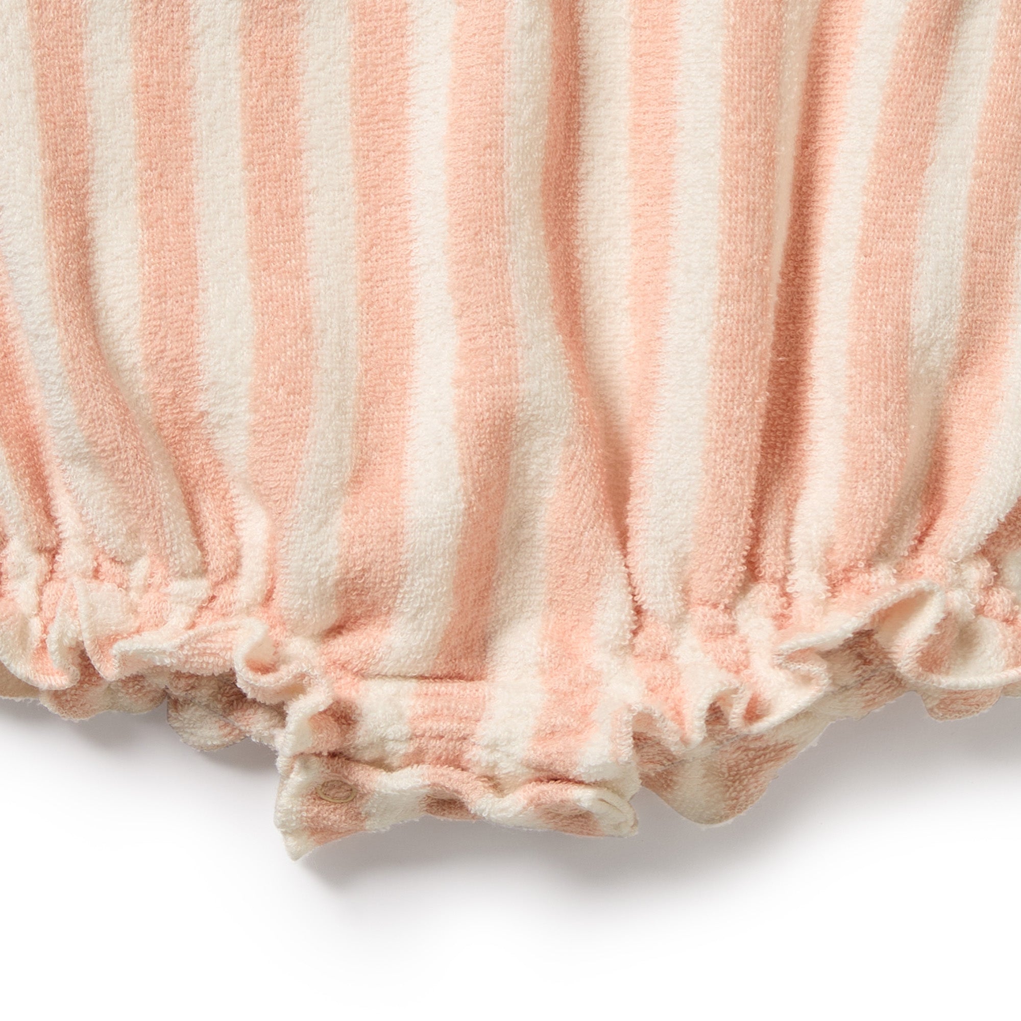 Strawberry Wave Organic Terry Tie Playsuit