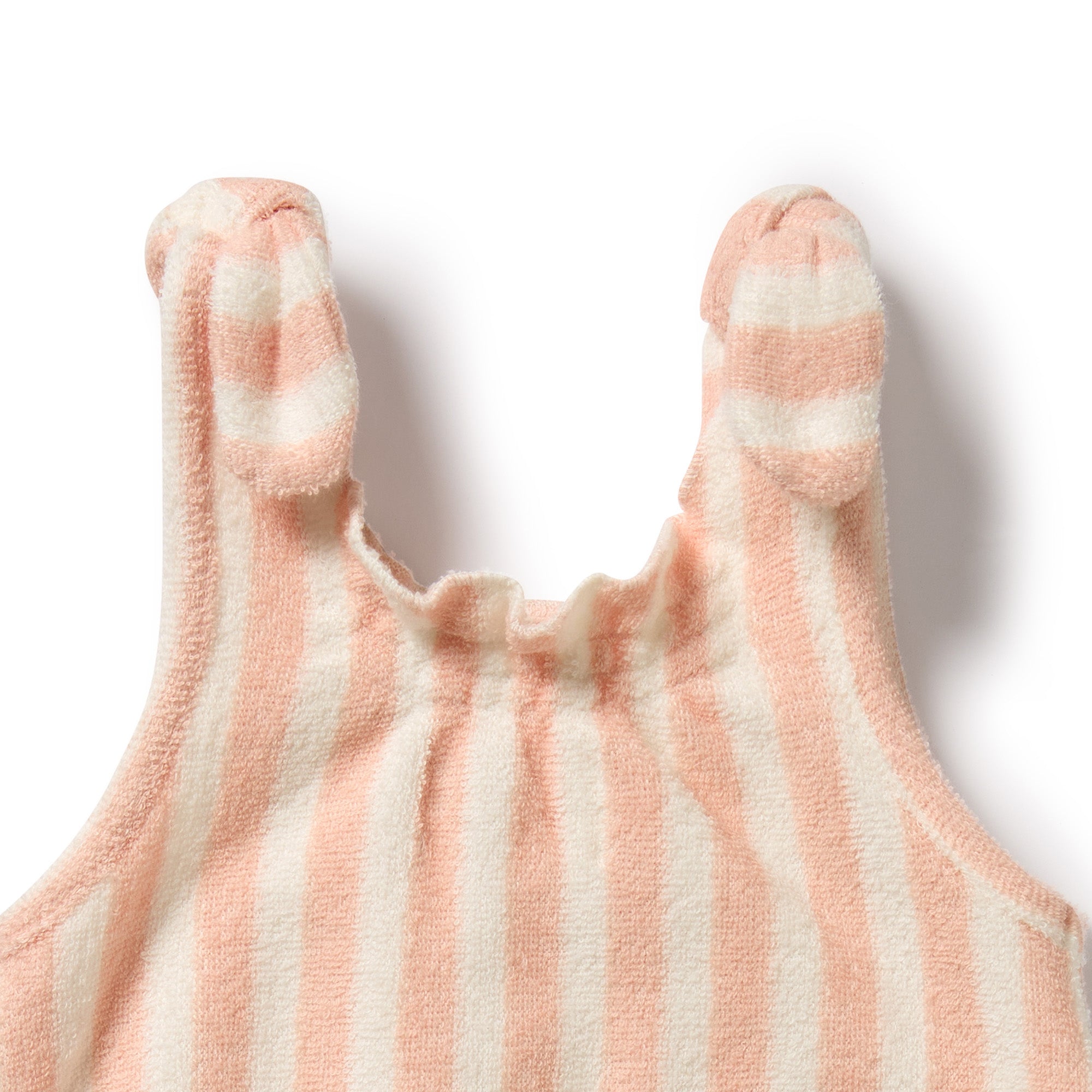 Strawberry Wave Organic Terry Tie Playsuit