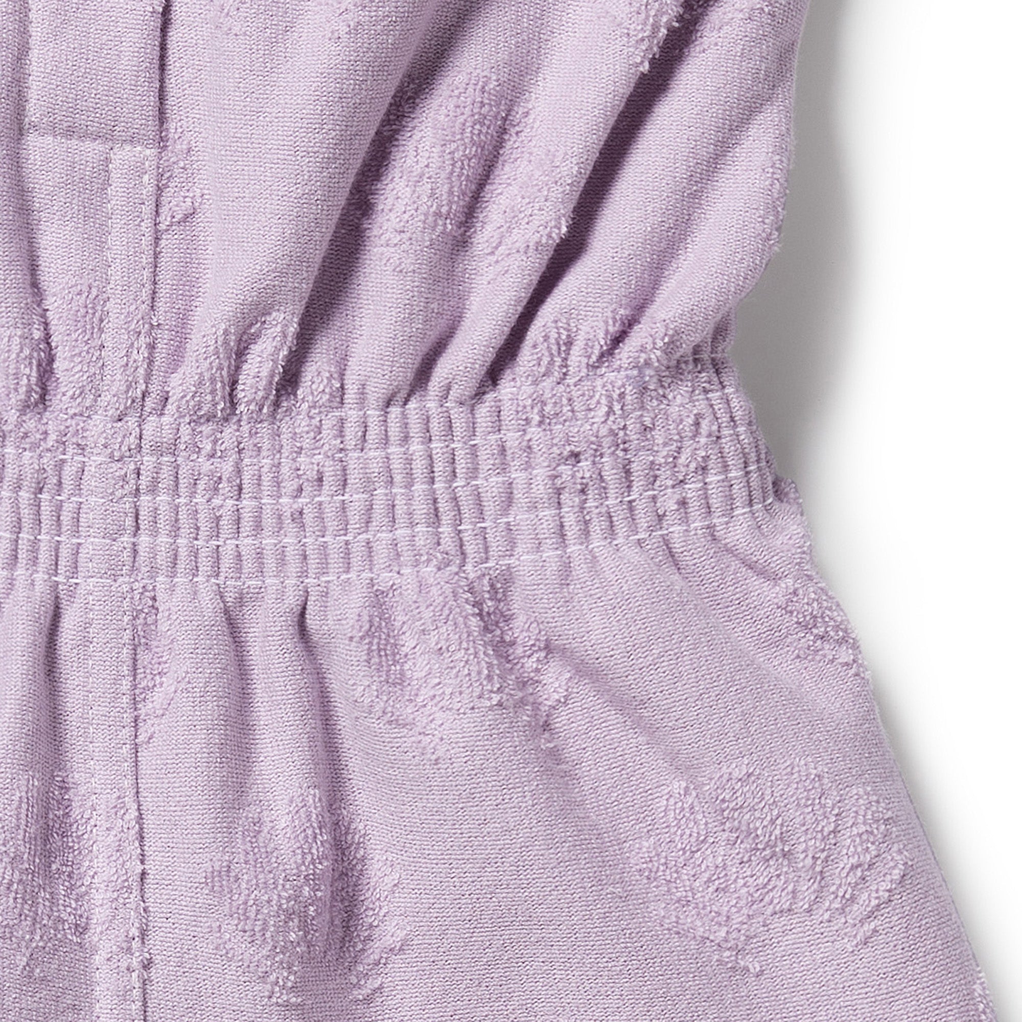 Lavender Shells Organic Terry Playsuit