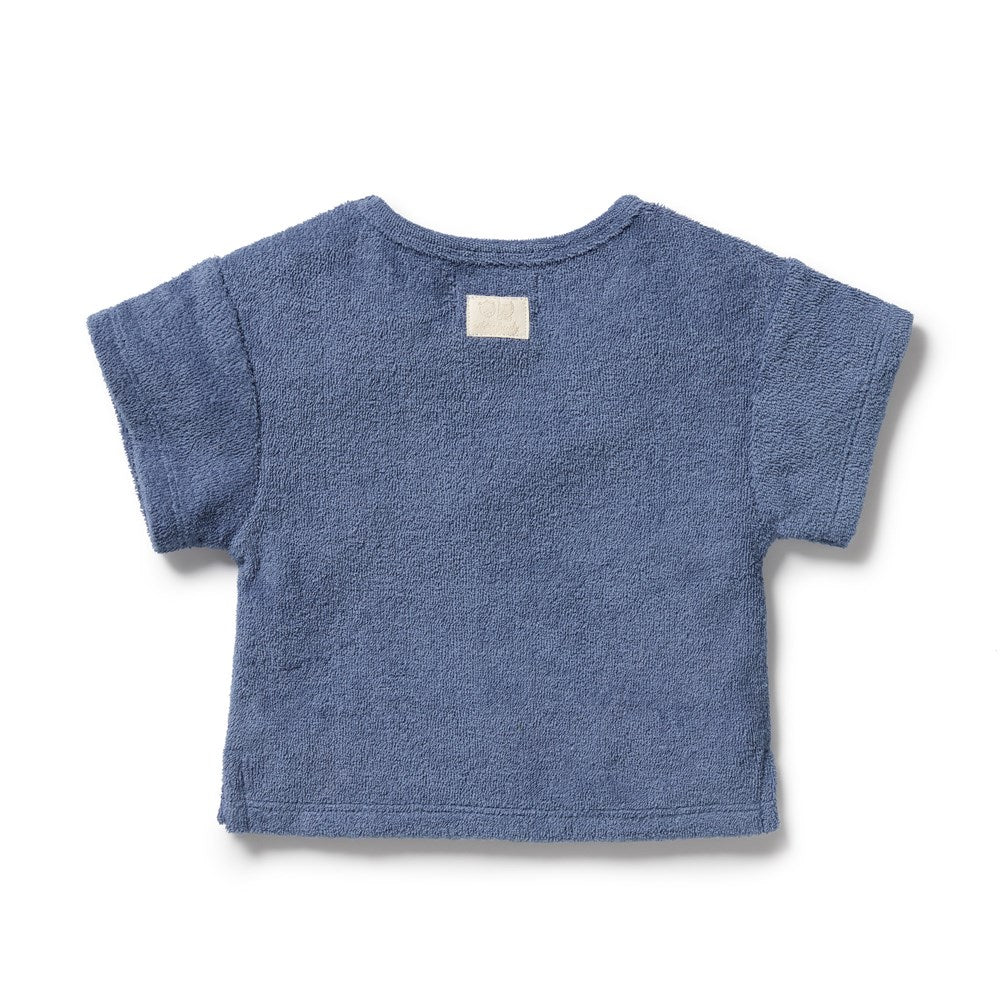 Deep Blue Organic Terry Tee