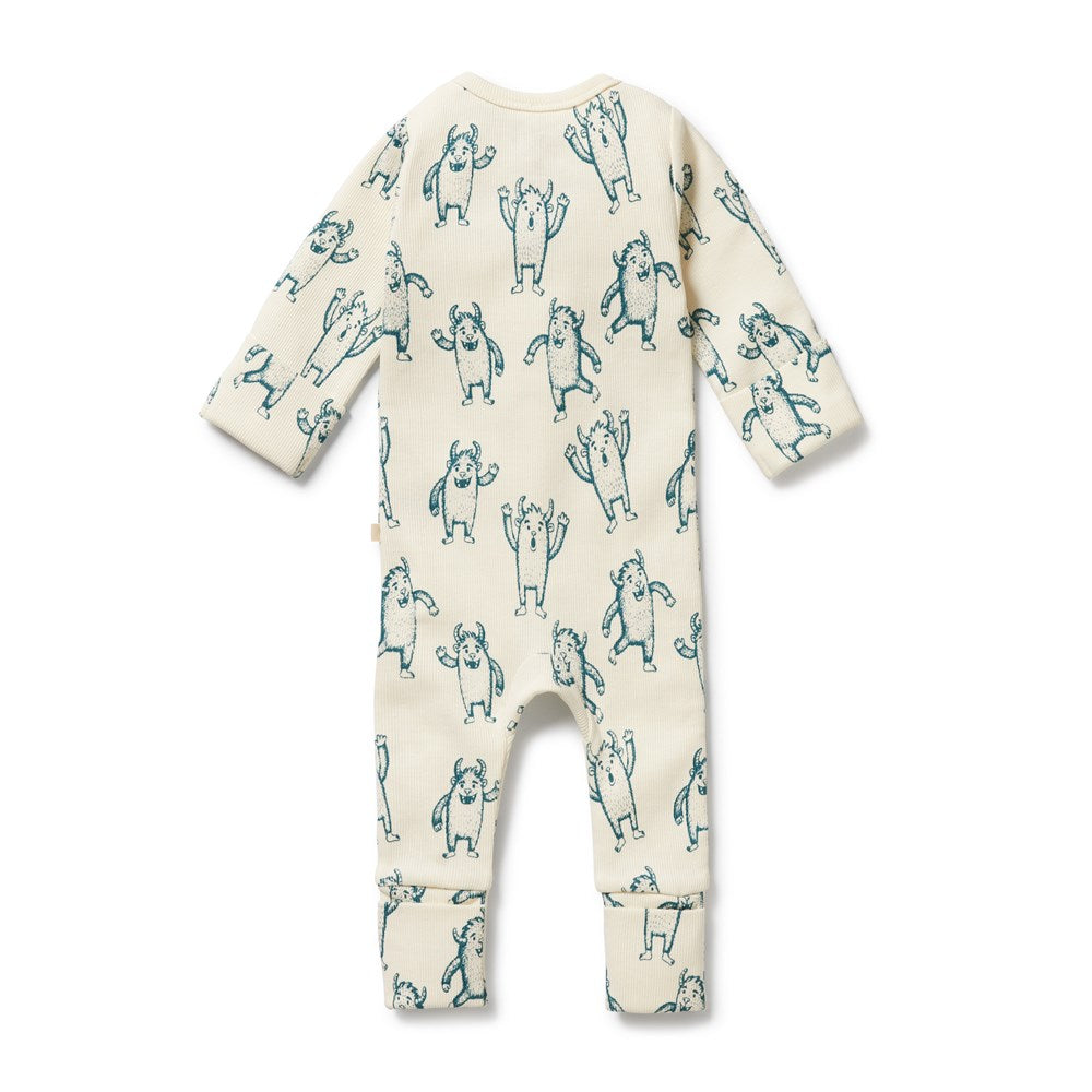 Yeti Organic Zipsuit with Feet