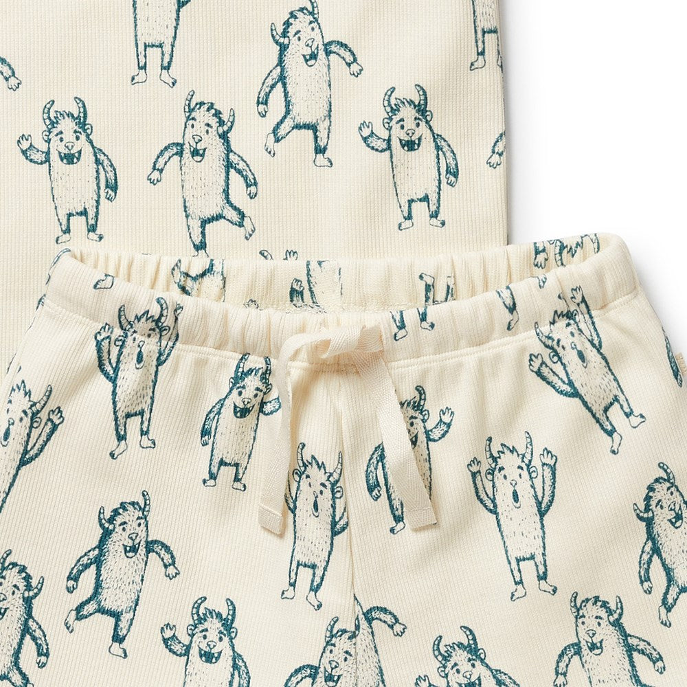 Yeti Organic Short Sleeved Pyjamas
