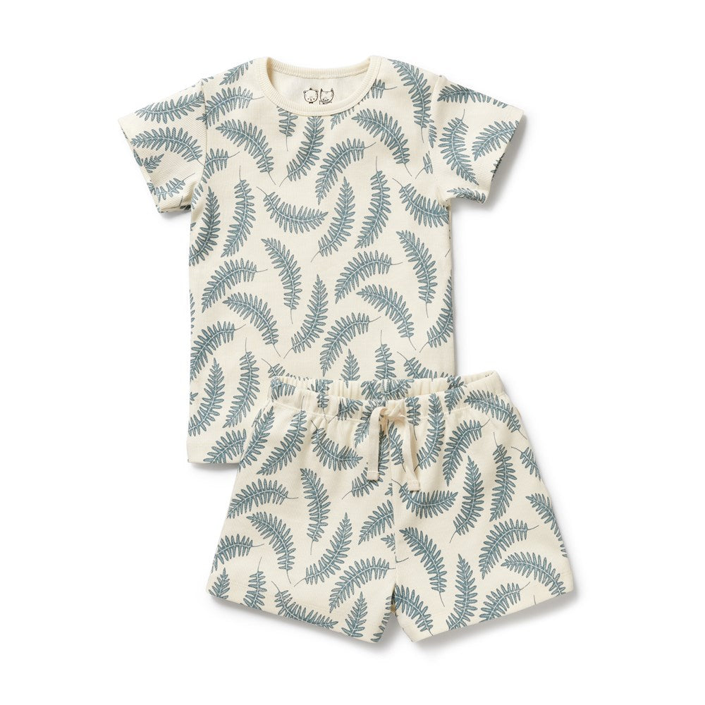 Little Fronds Organic Short Sleeved Pyjamas