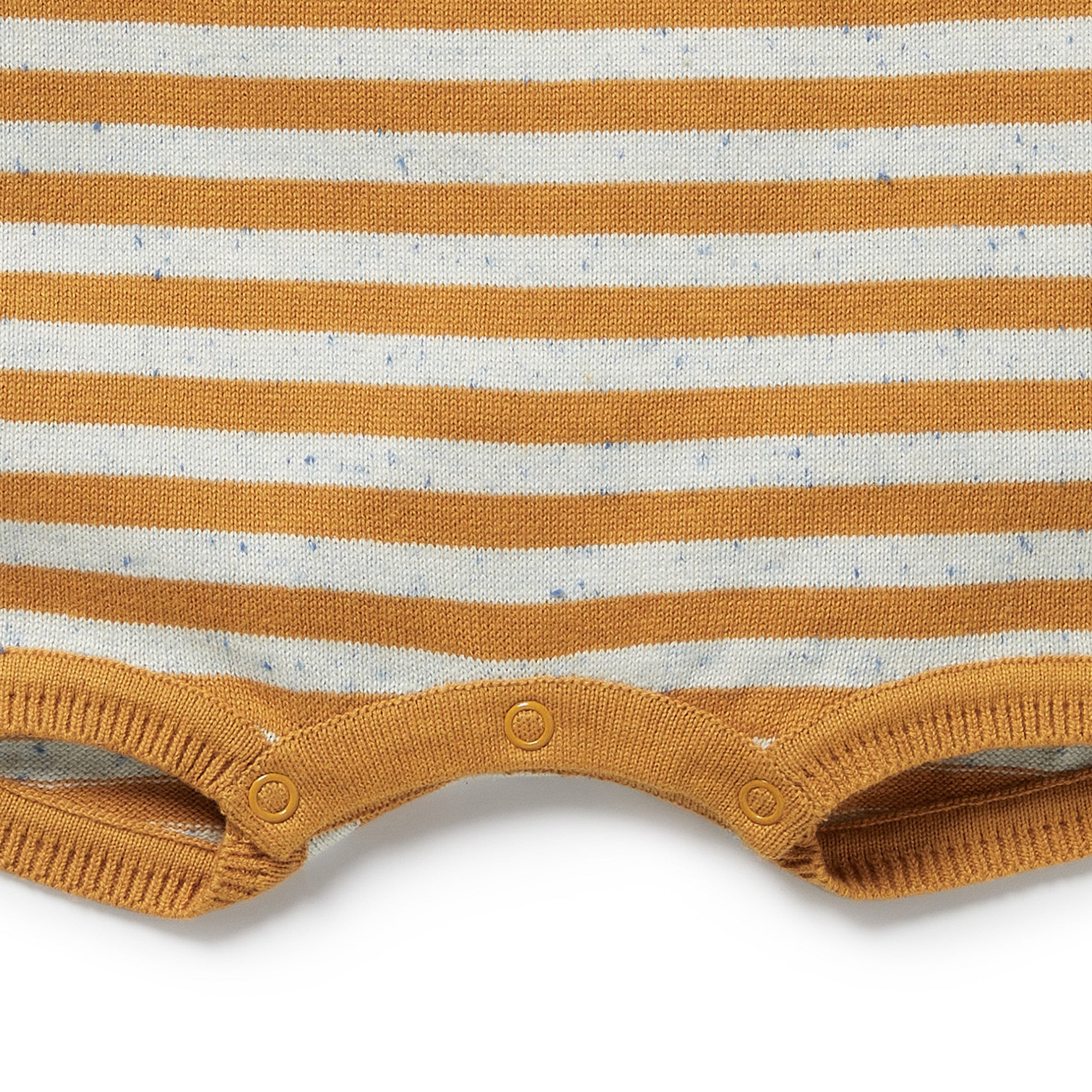 Golden Wave Stripe Organic Knitted Growsuit