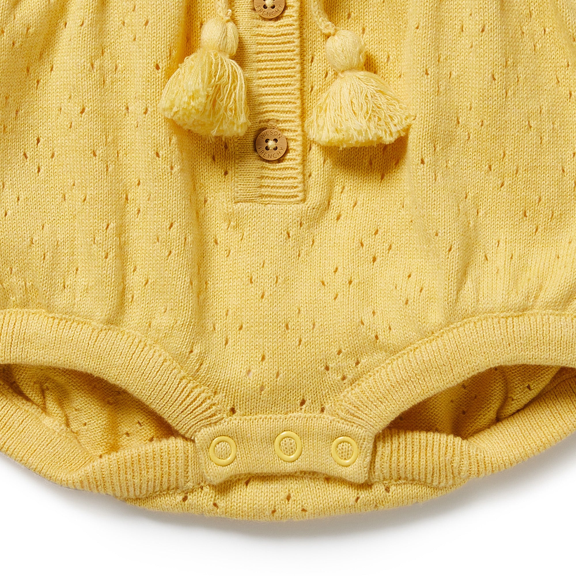 Sunny Sorbet Organic Knitted Tie Bodysuit